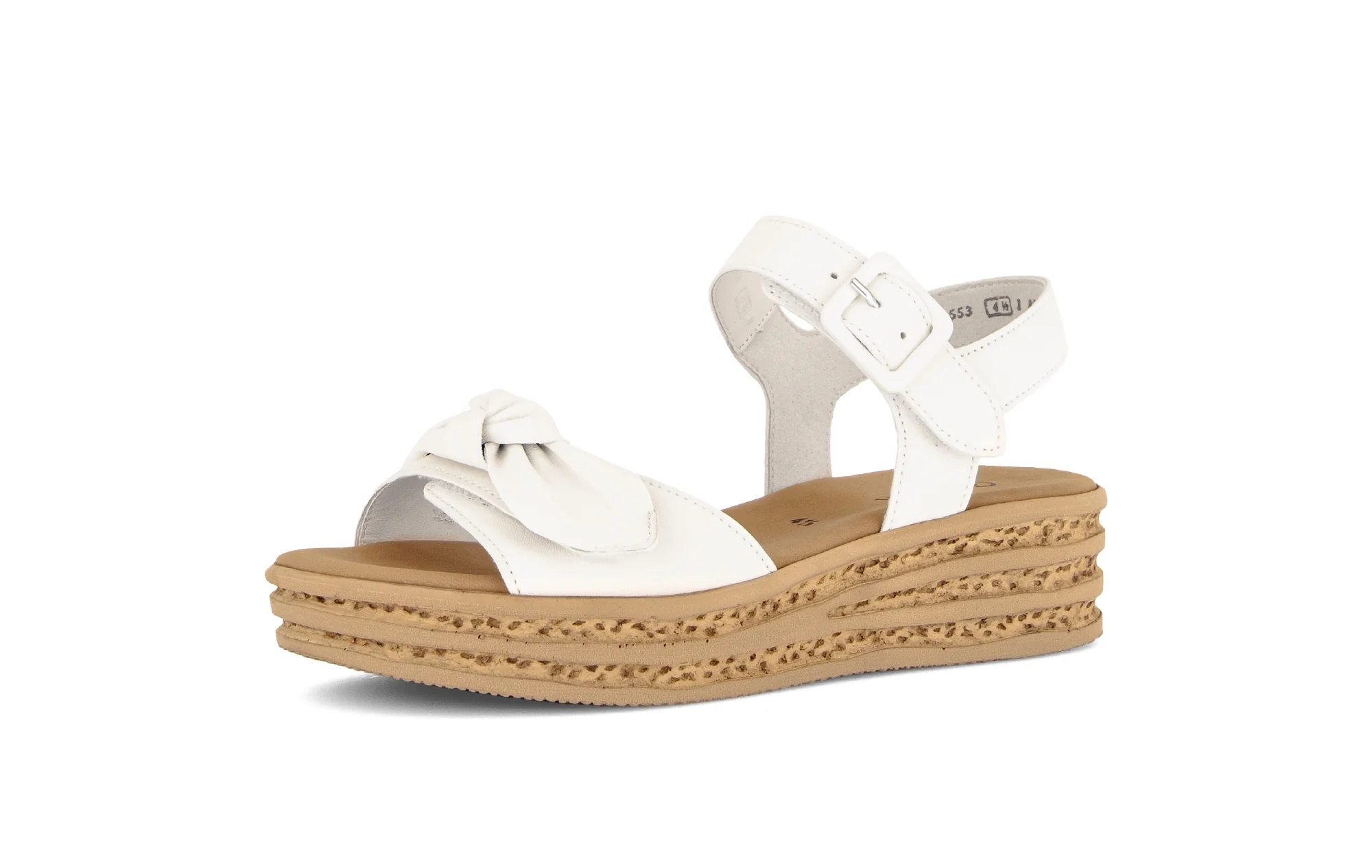 Sandales blanches en cuir lisse - Image 6