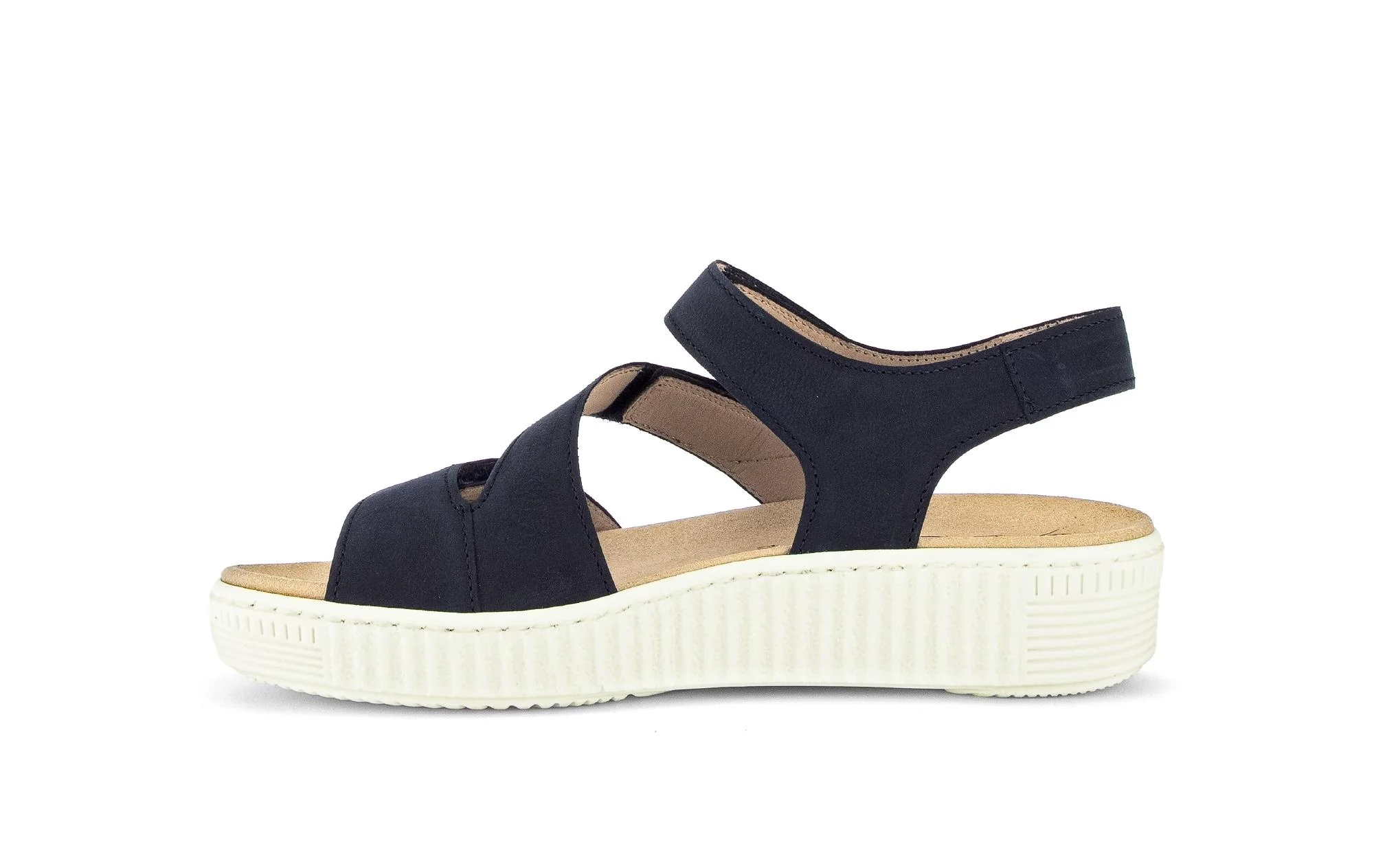 Sandales bleues en nubuck (semelle amovible) - Image 2