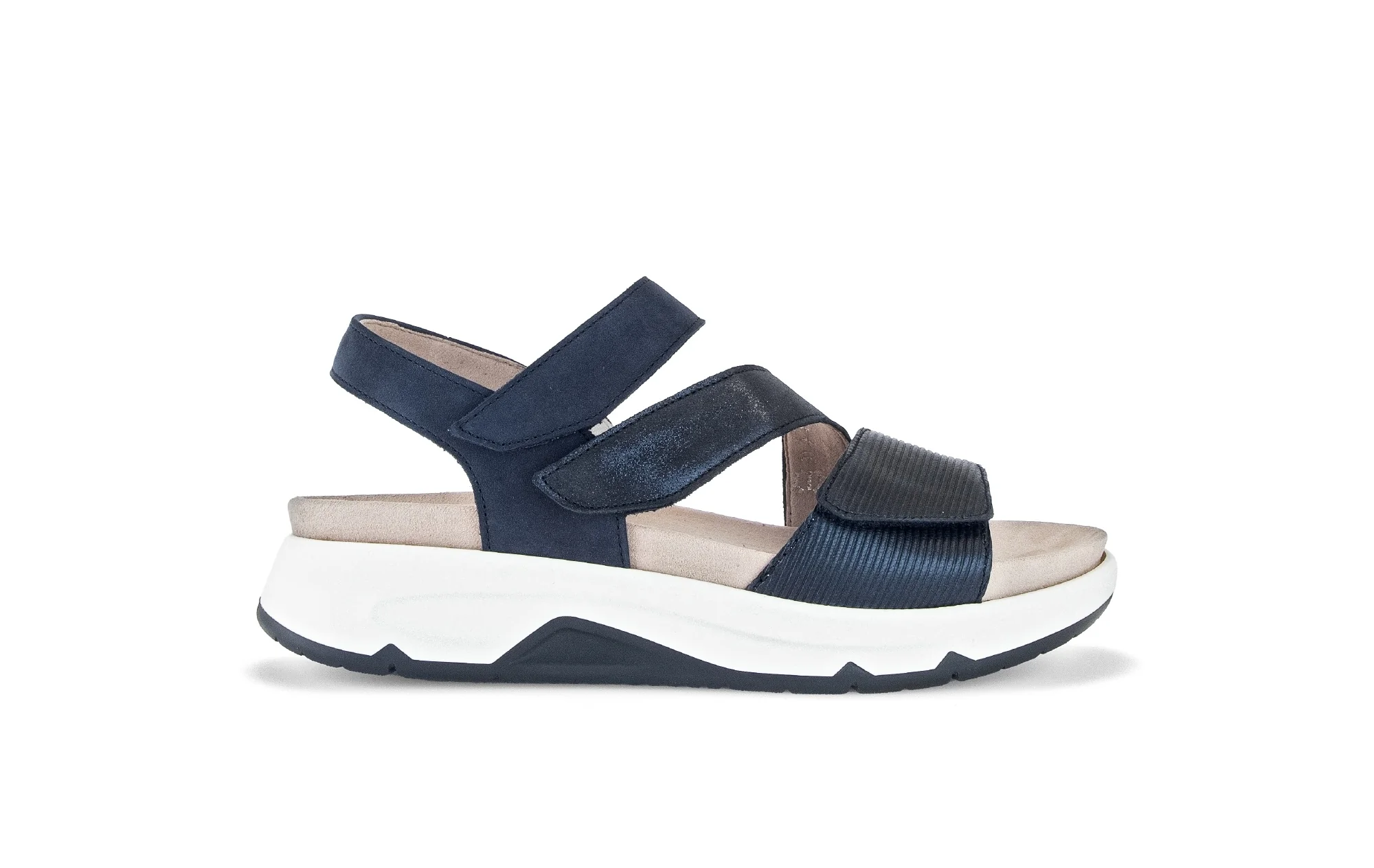 Sandales bleues en cuir