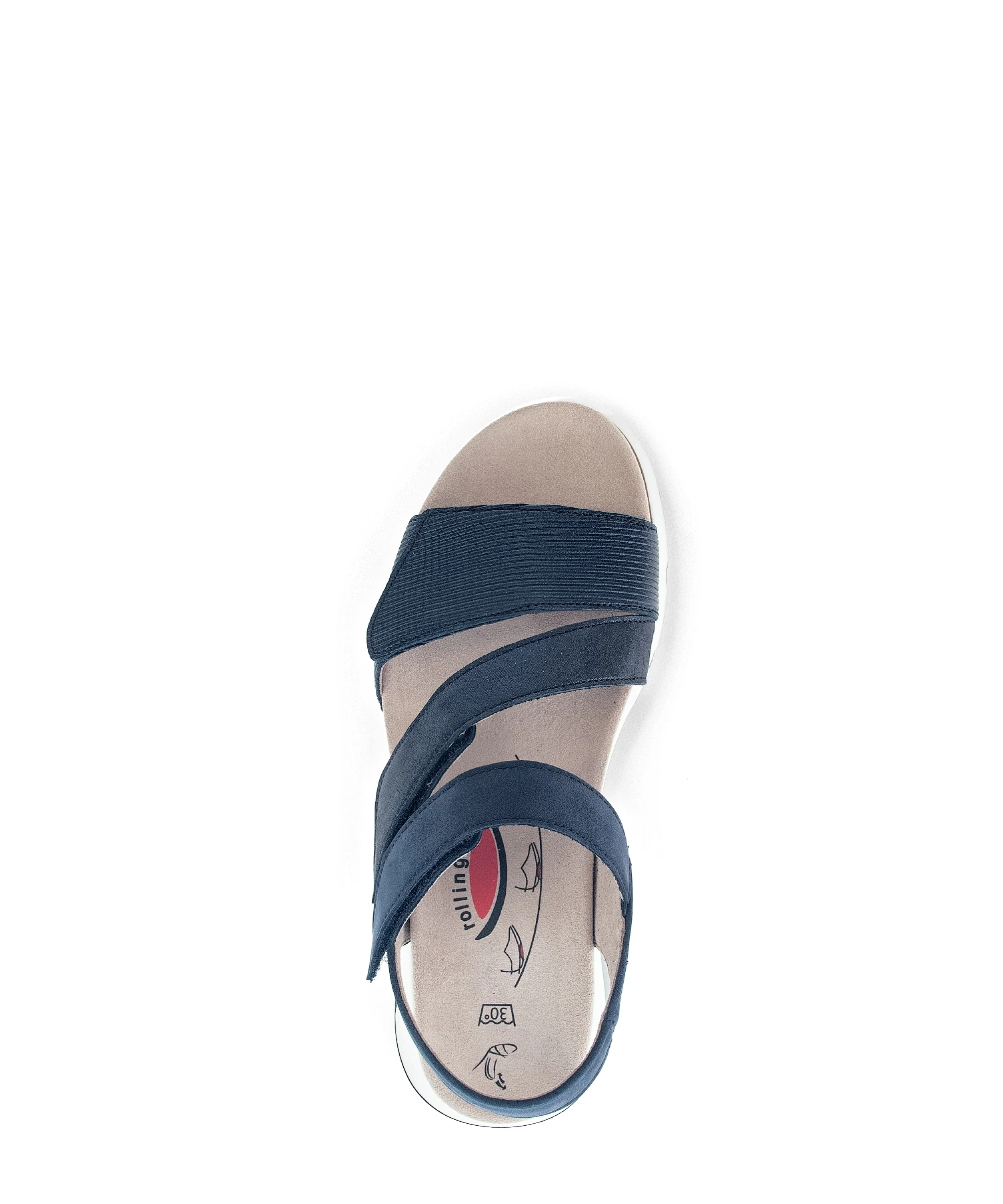 Sandales bleues en cuir - Image 3