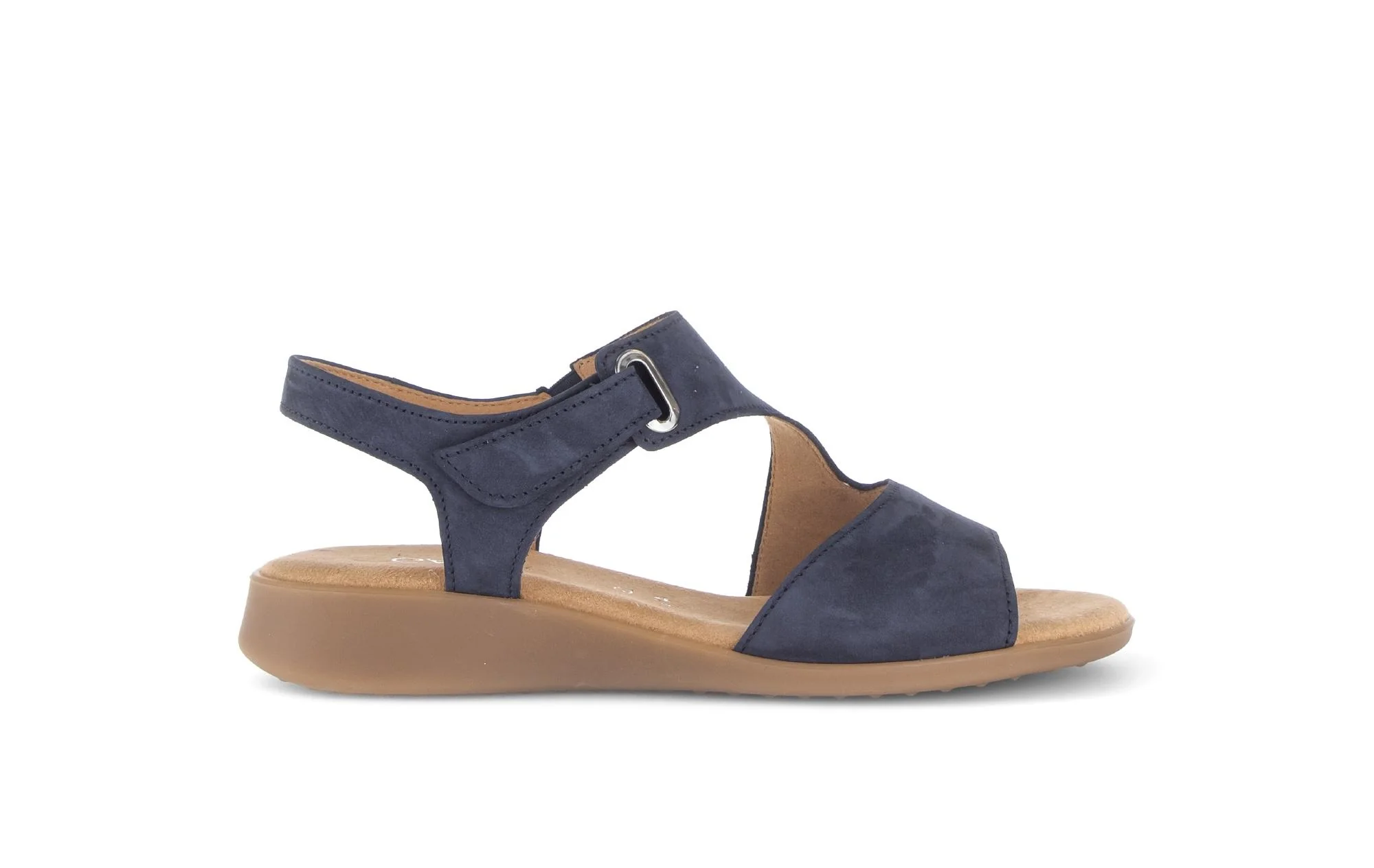 Sandales bleues en cuir