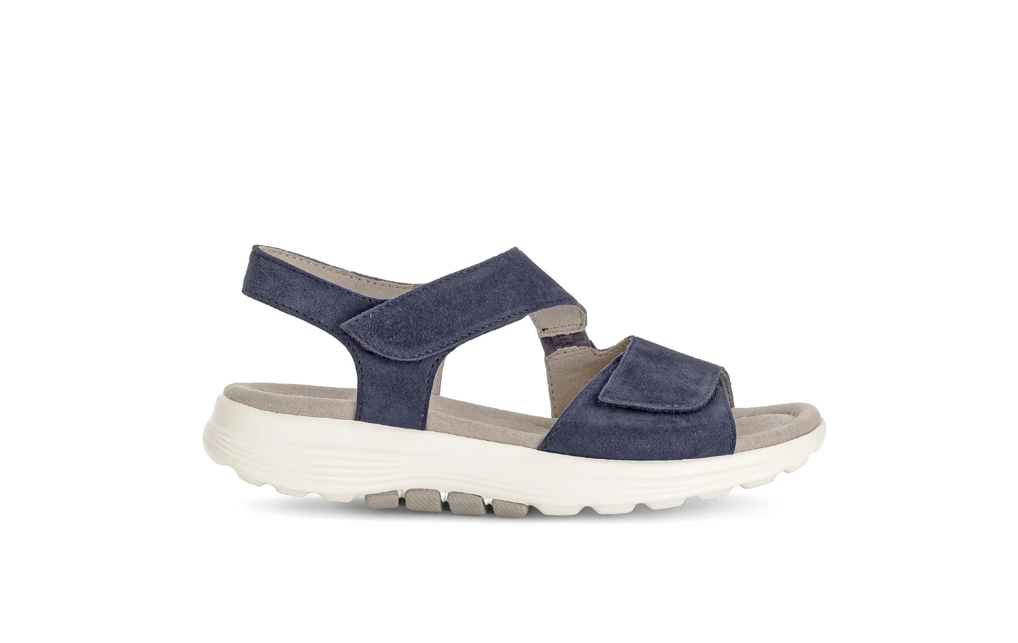 Sandales bleues en cuir