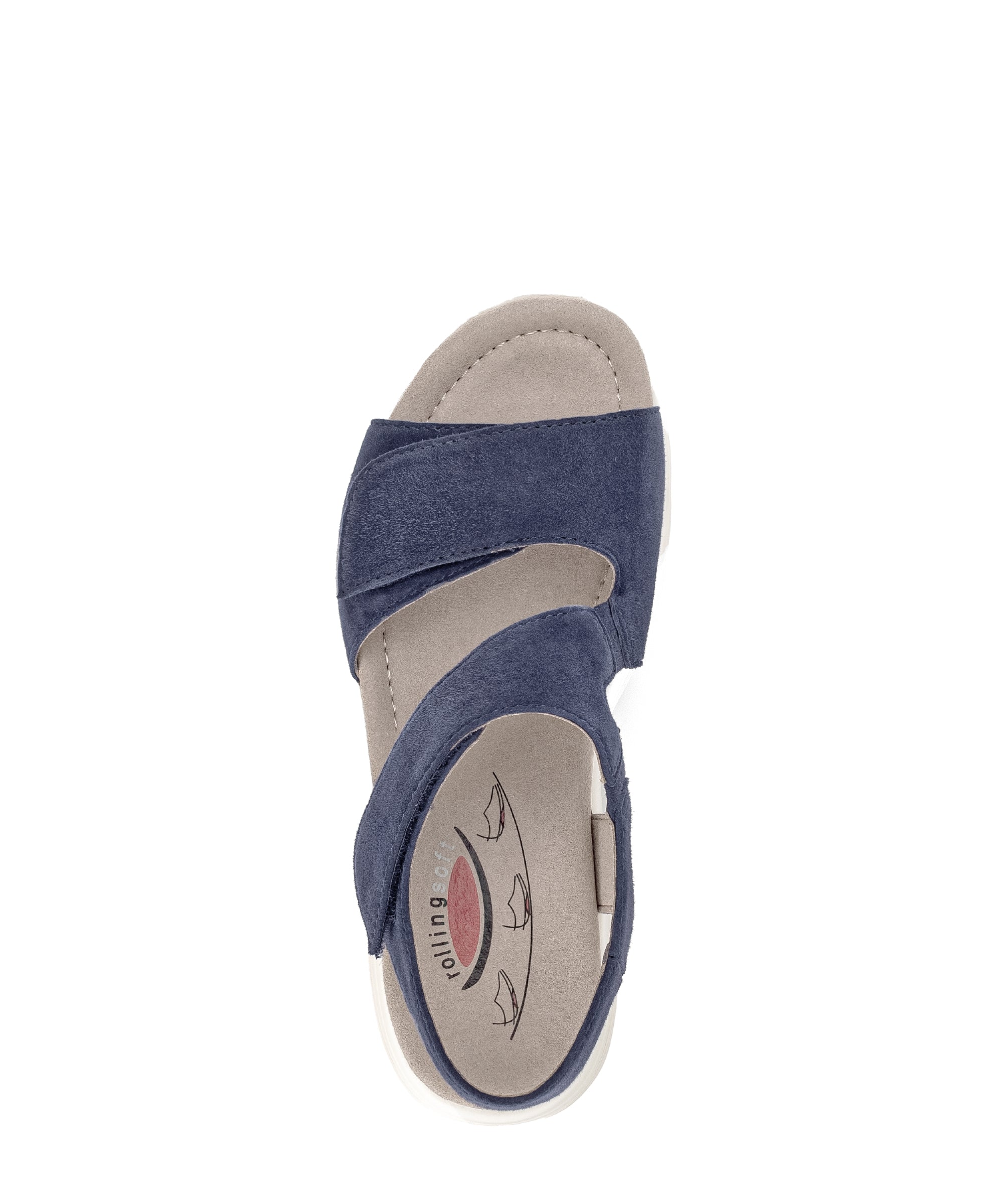 Sandales bleues en cuir - Image 3