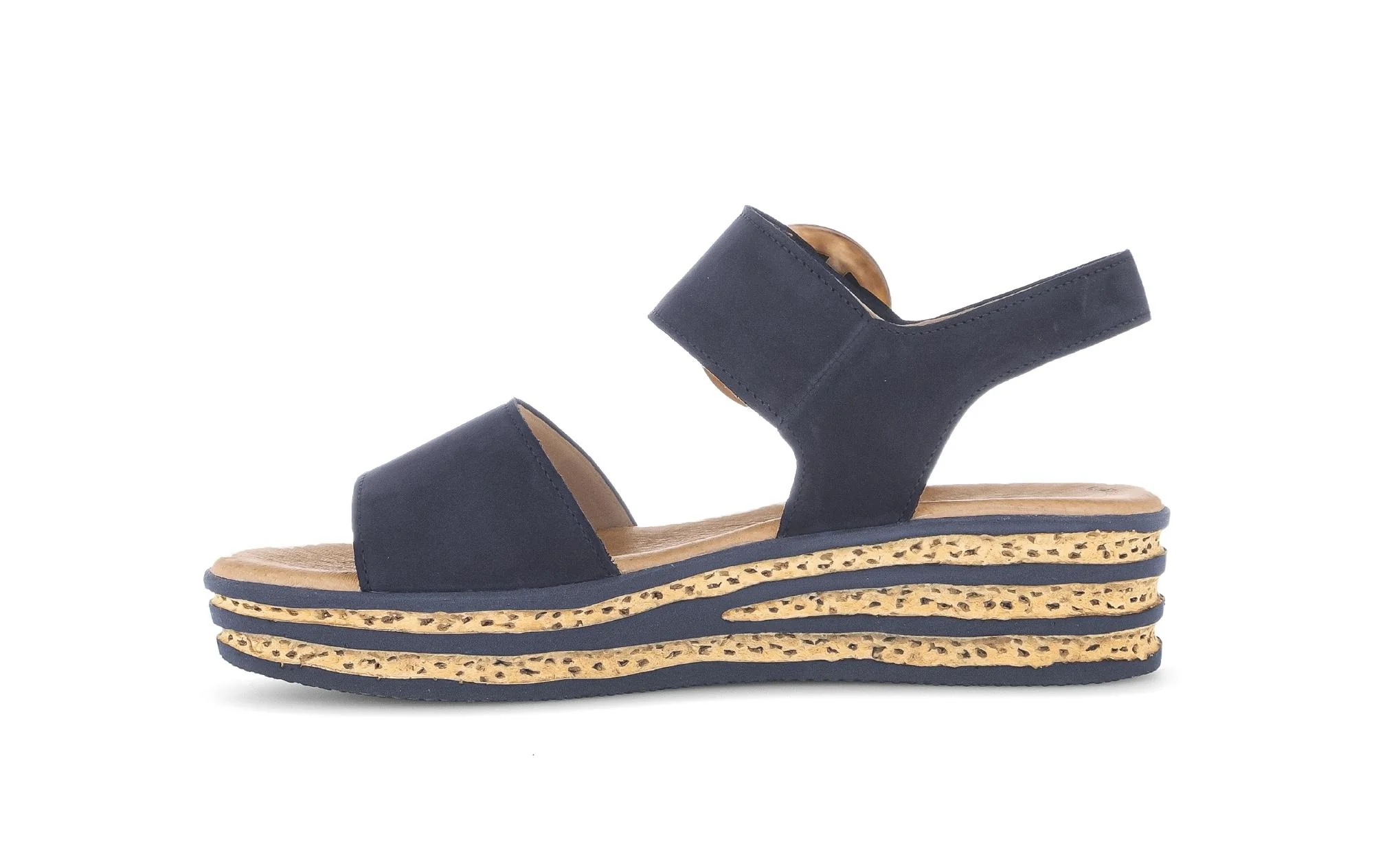 Sandales bleues en nubuck - Image 2