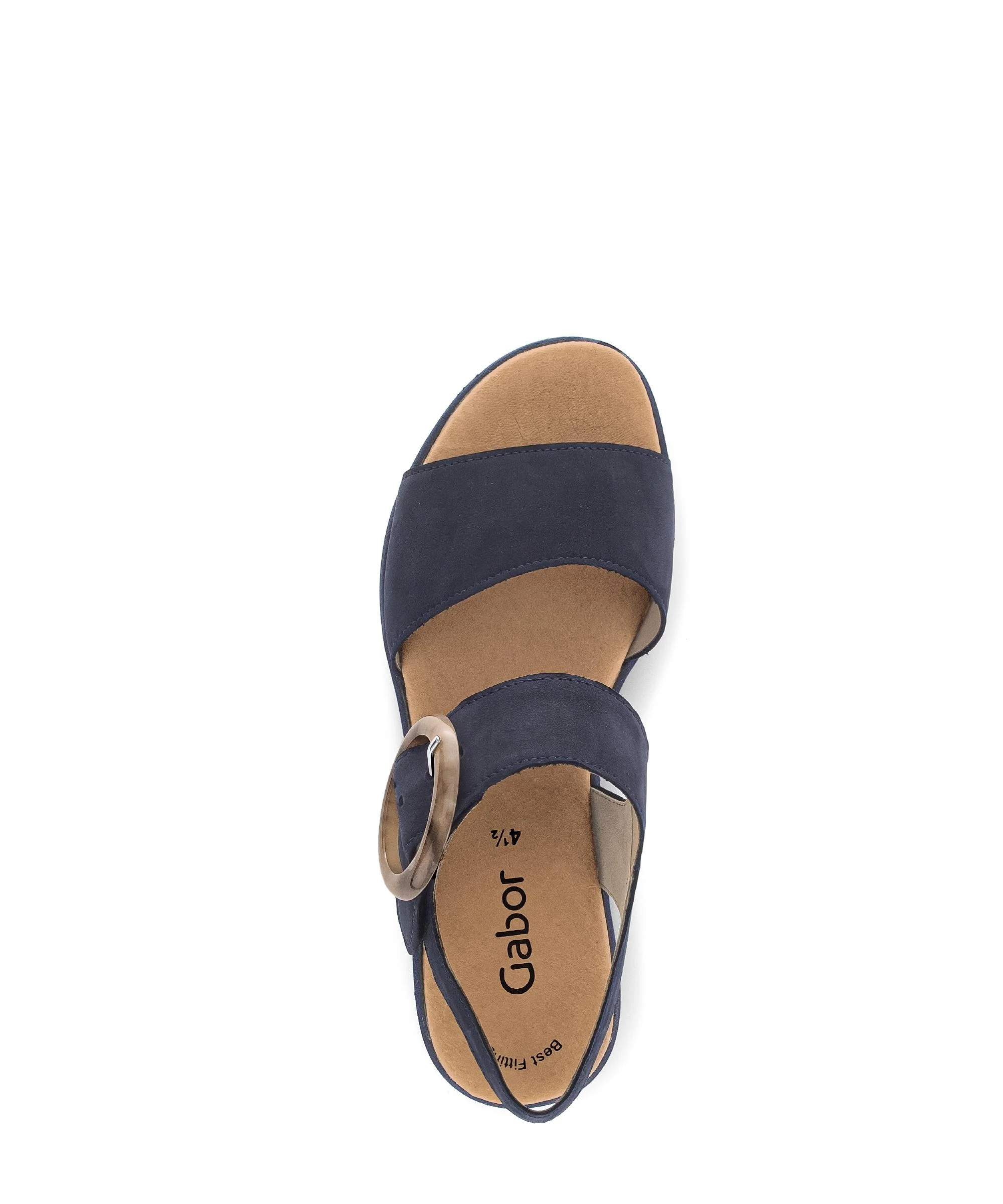 Sandales bleues en nubuck - Image 3