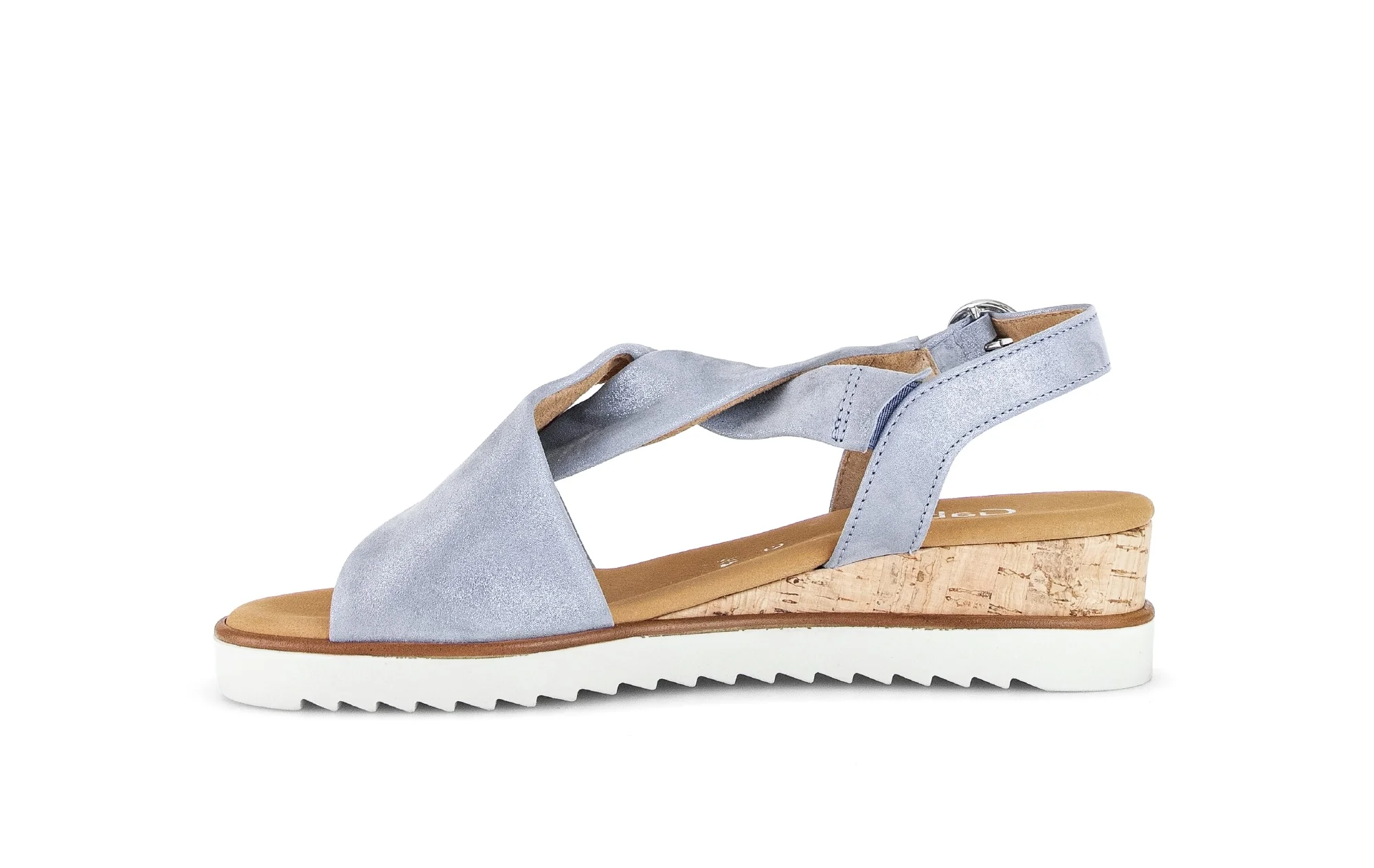 Sandales bleues en cuir - Image 2