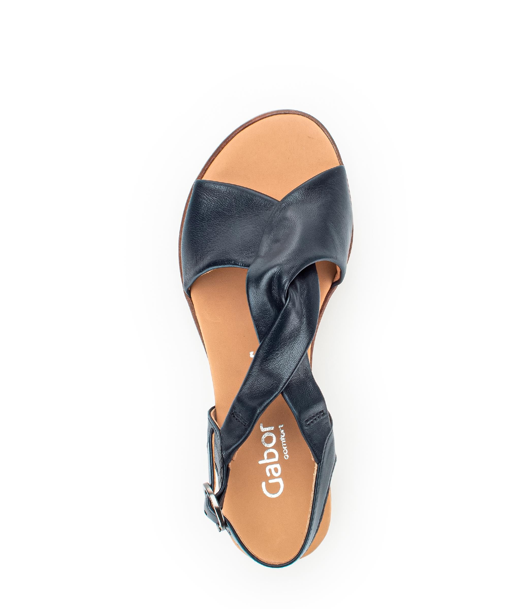 Sandales bleues en cuir - Image 3