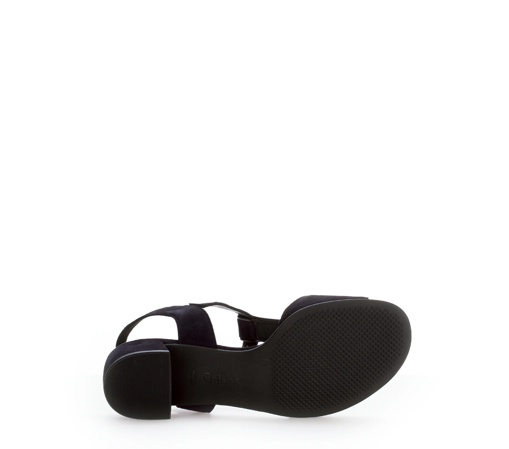 Sandales bleues en cuir velours - Image 7