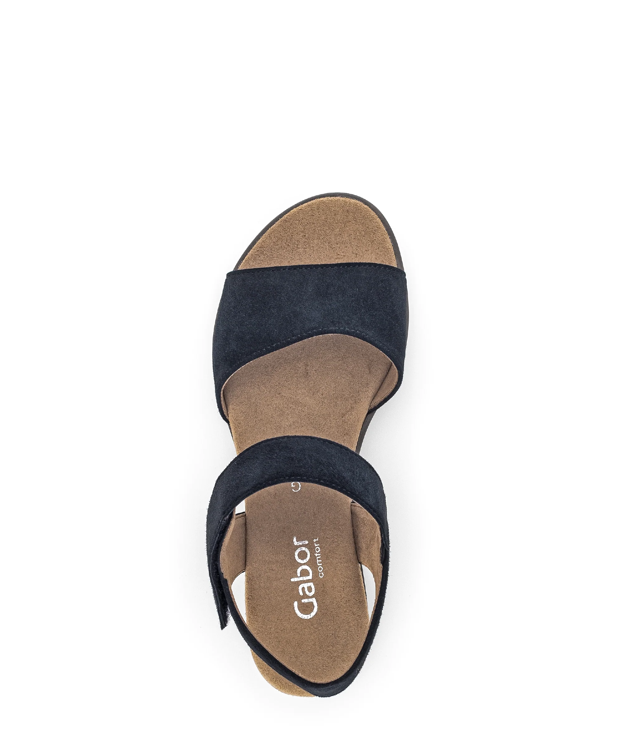 Sandales bleues en cuir velours - Image 3