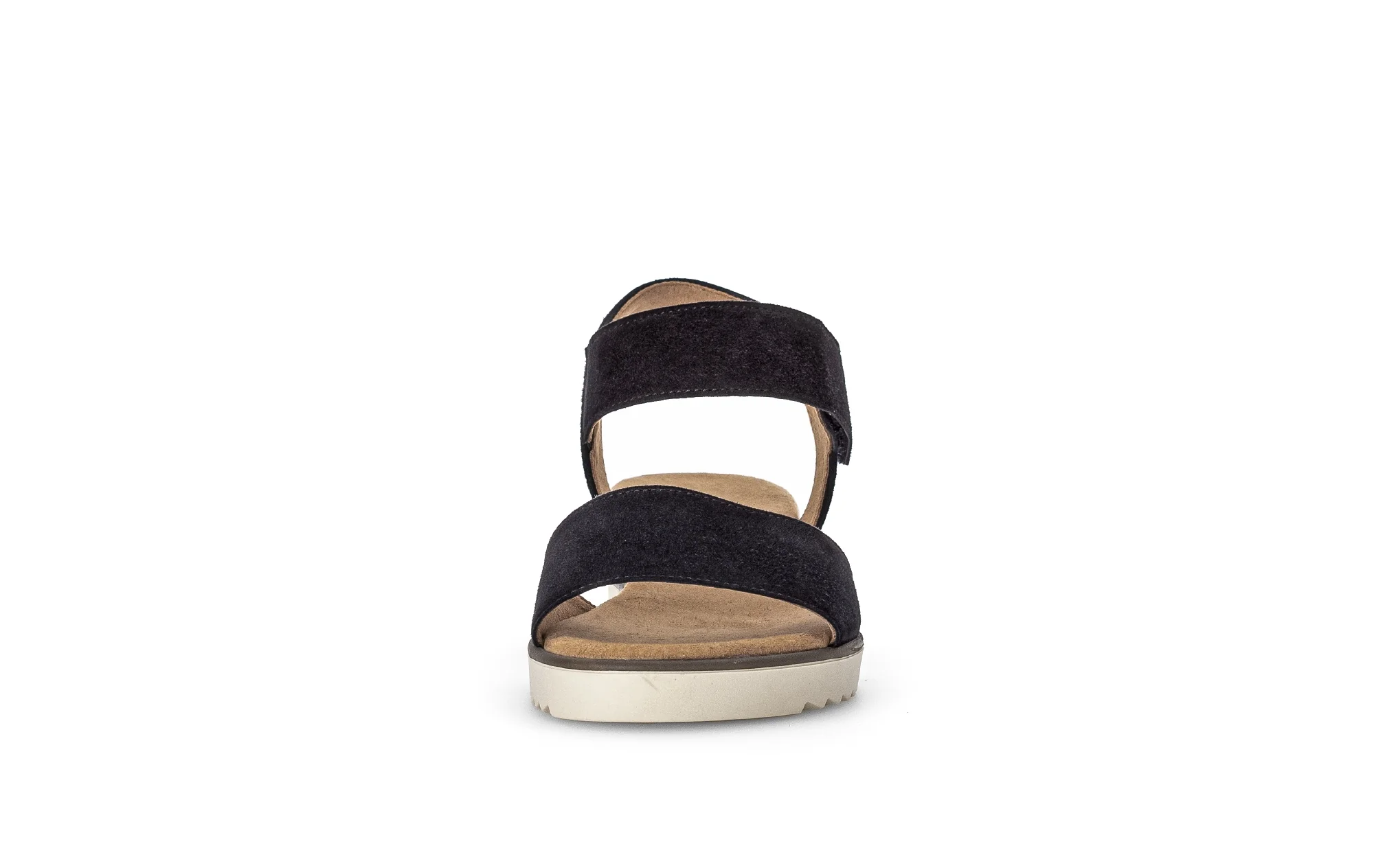 Sandales bleues en cuir velours - Image 5
