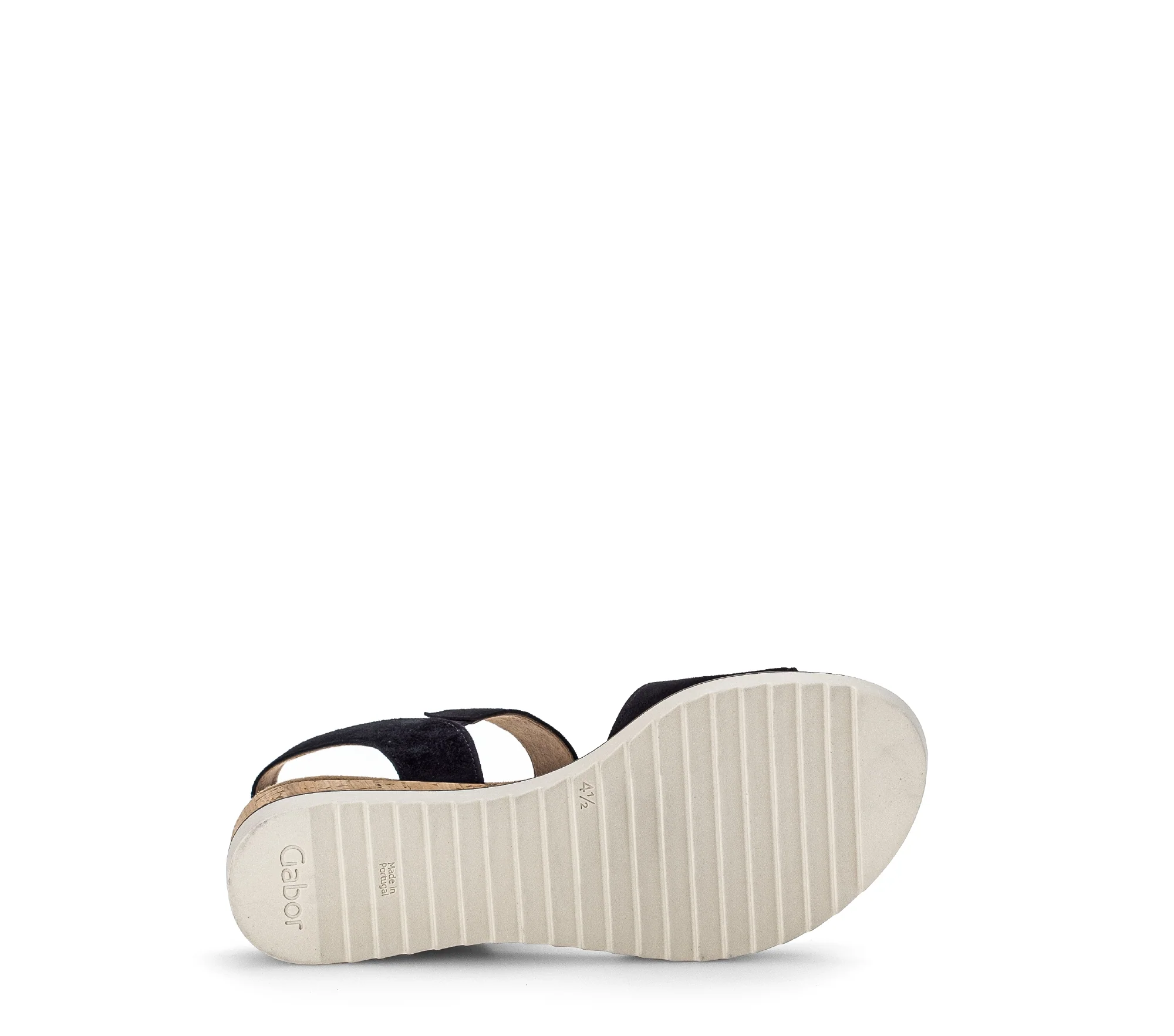 Sandales bleues en cuir velours - Image 6