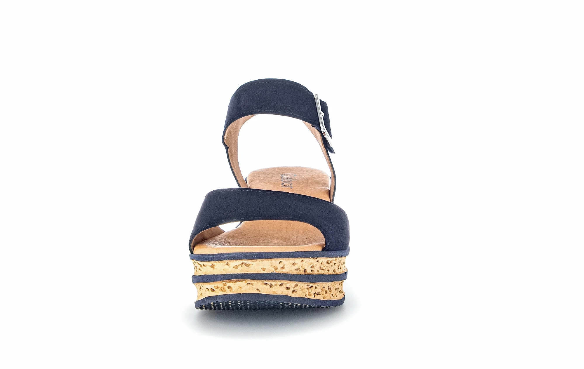 Sandales bleues en cuir velours - Image 5