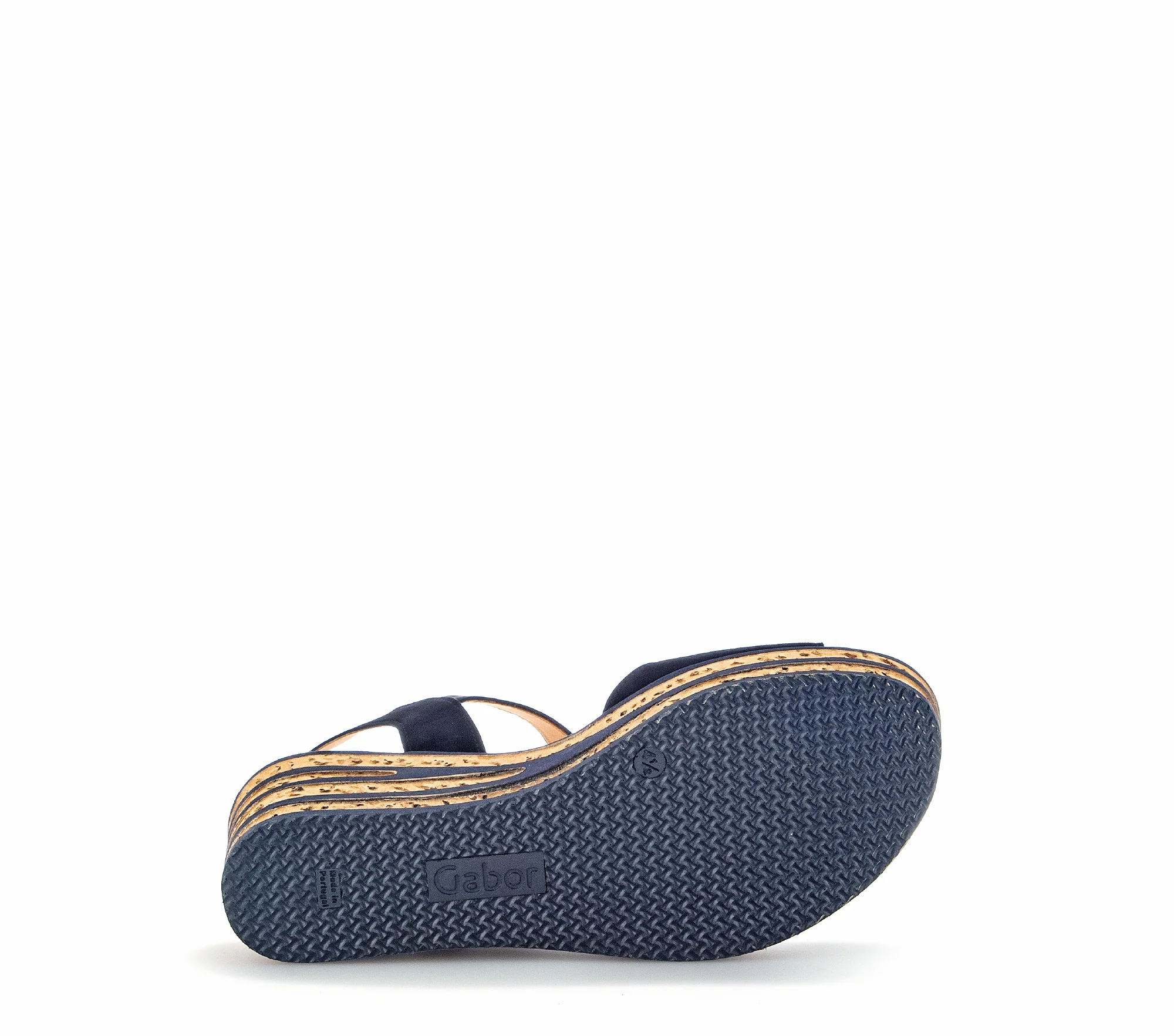 Sandales bleues en cuir velours - Image 6