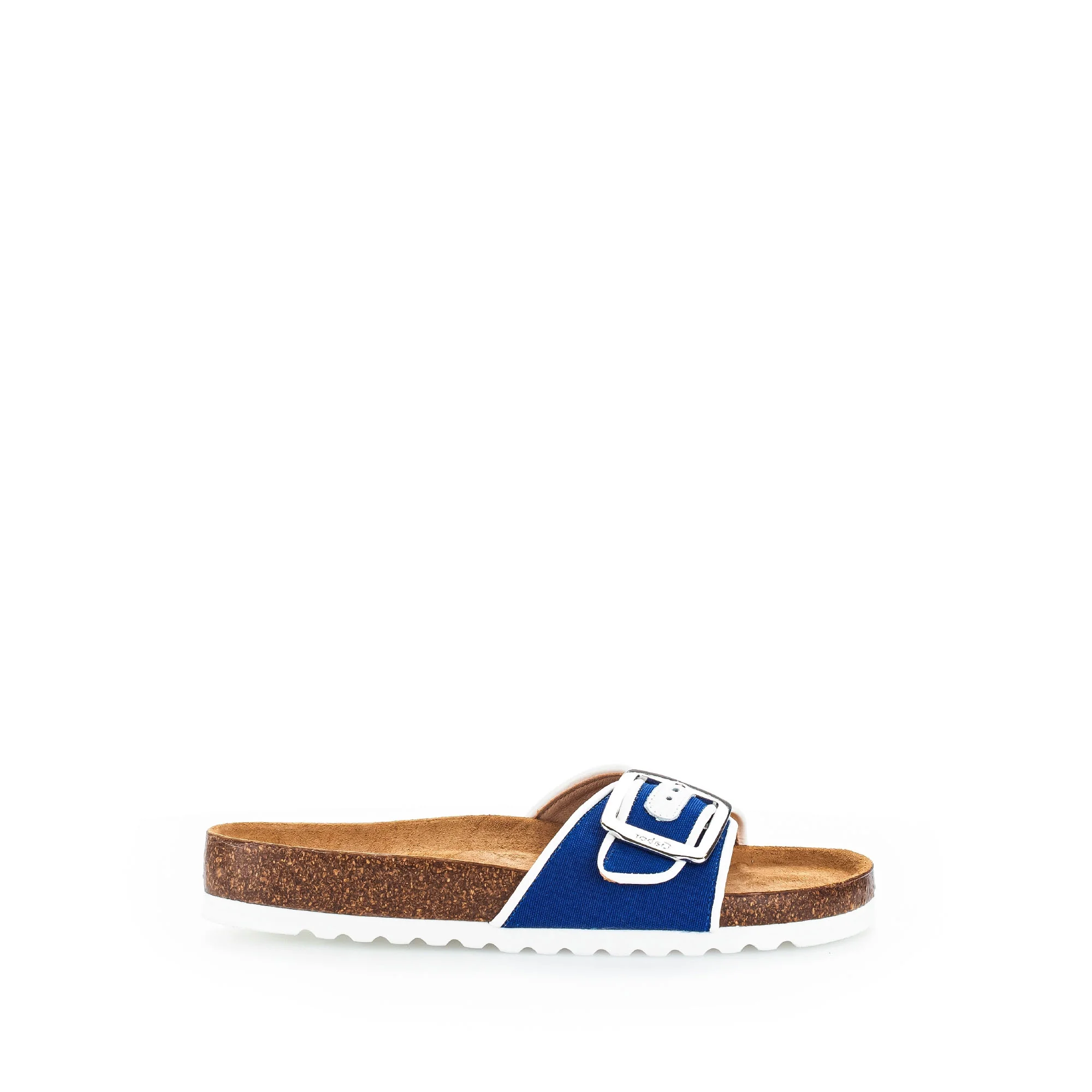 Sandales bleues en textile