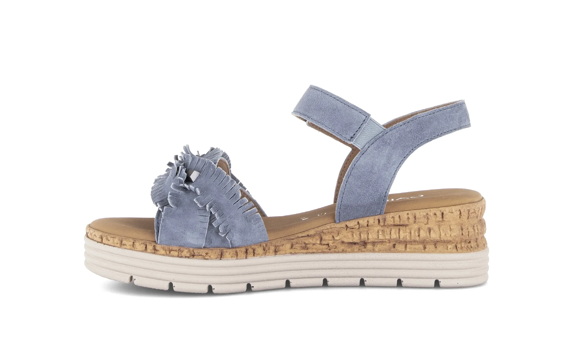 Sandales bleues en velours - Image 2