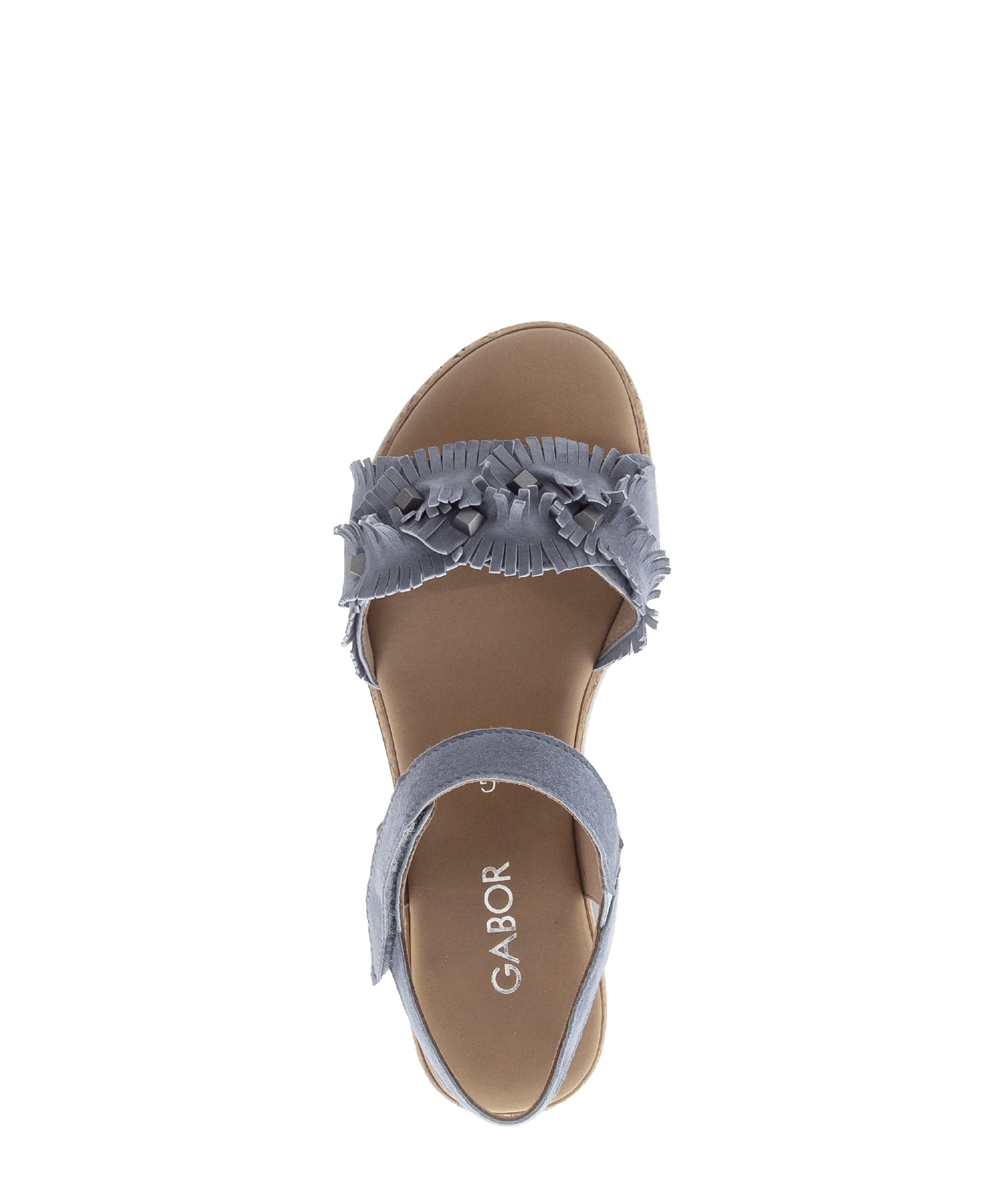 Sandales bleues en velours - Image 3