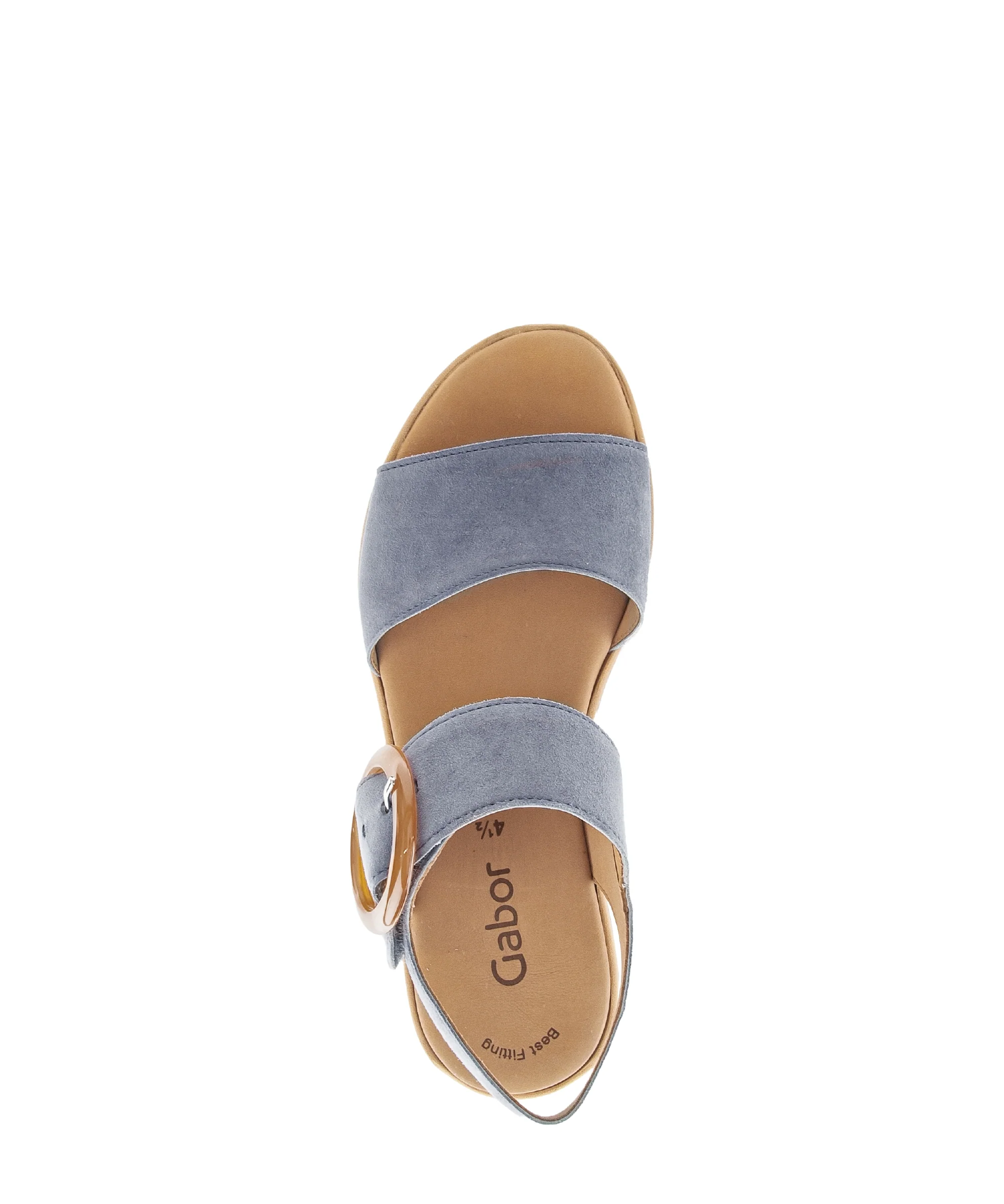 Sandales bleues en velours - Image 3