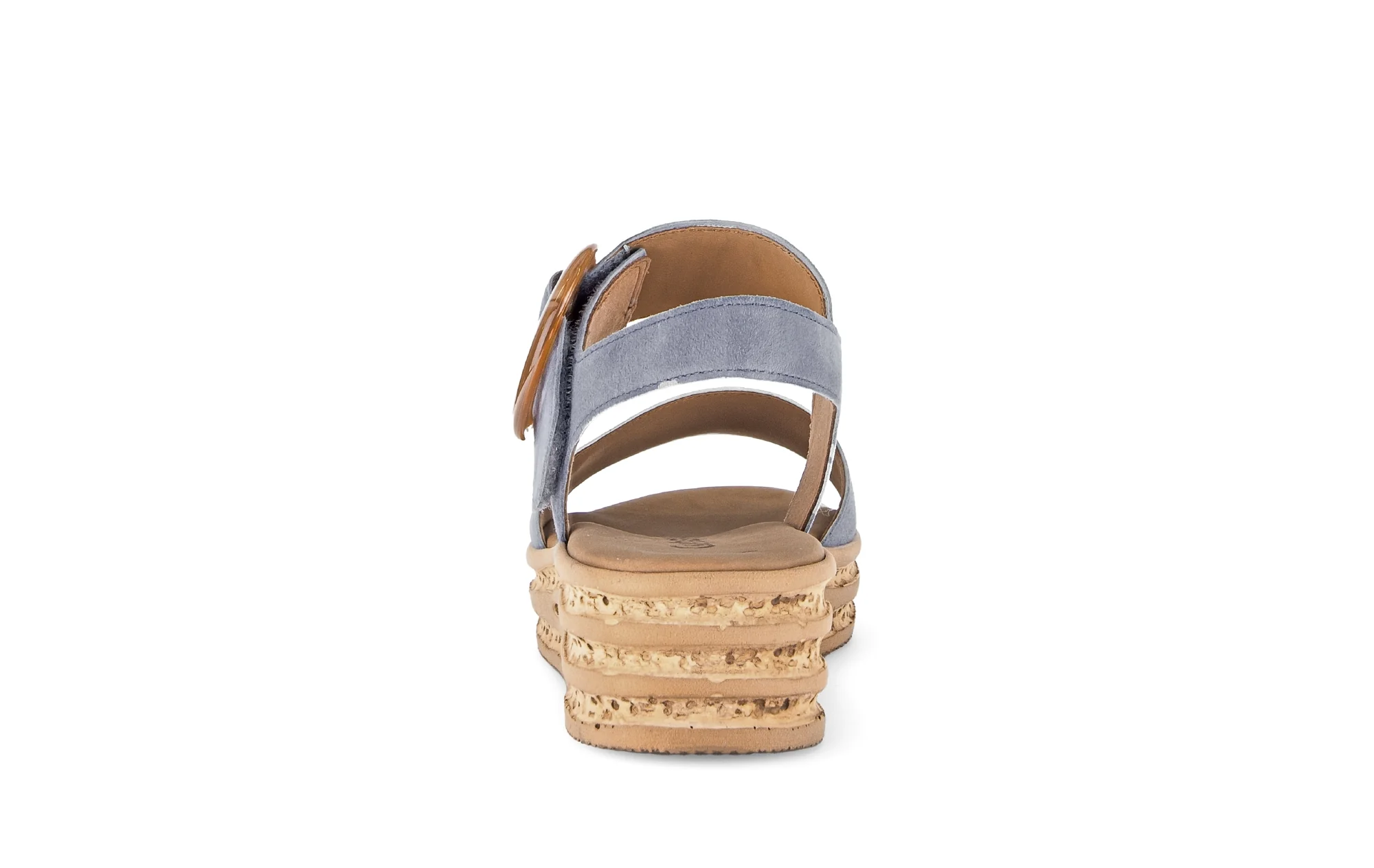 Sandales bleues en velours - Image 4