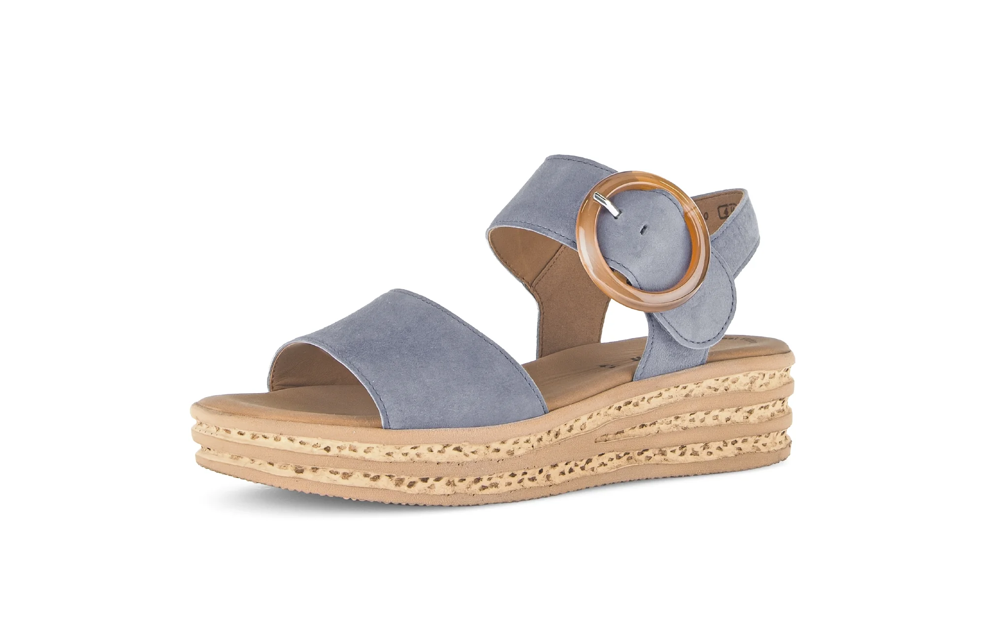 Sandales bleues en velours - Image 6
