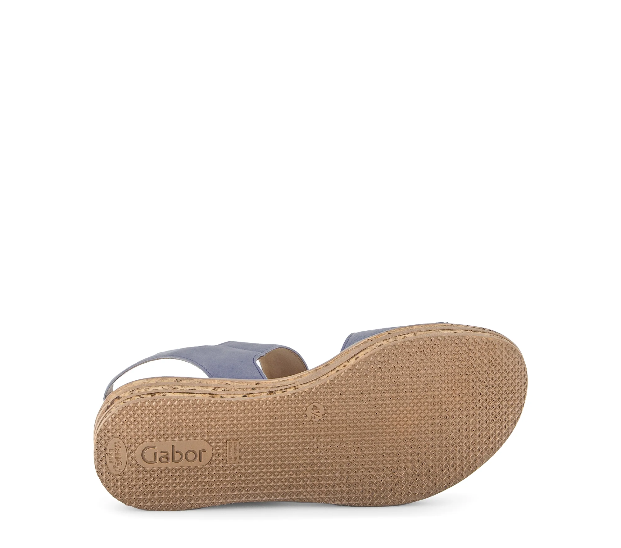 Sandales bleues en velours - Image 7
