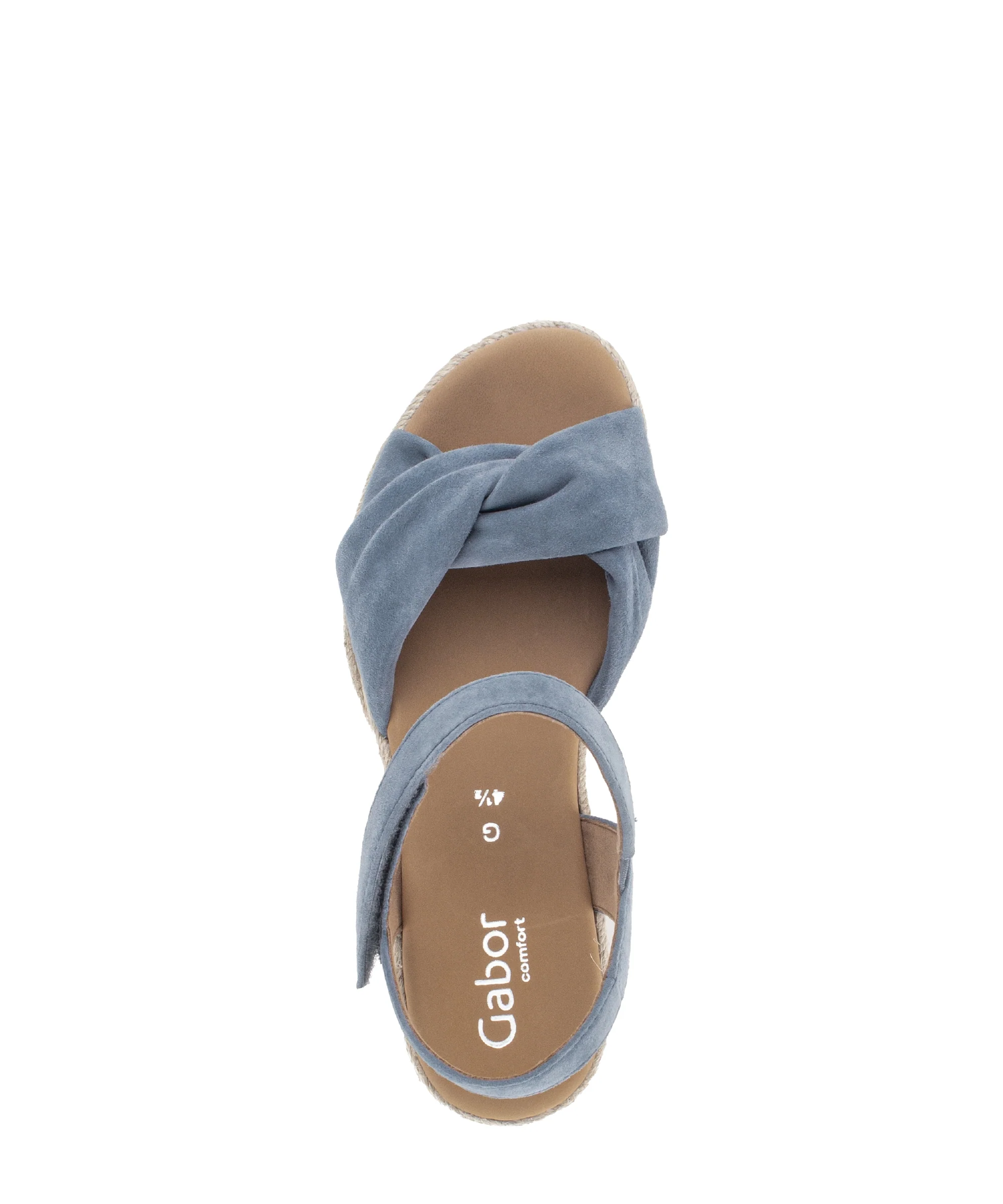 Sandales bleues en velours - Image 3