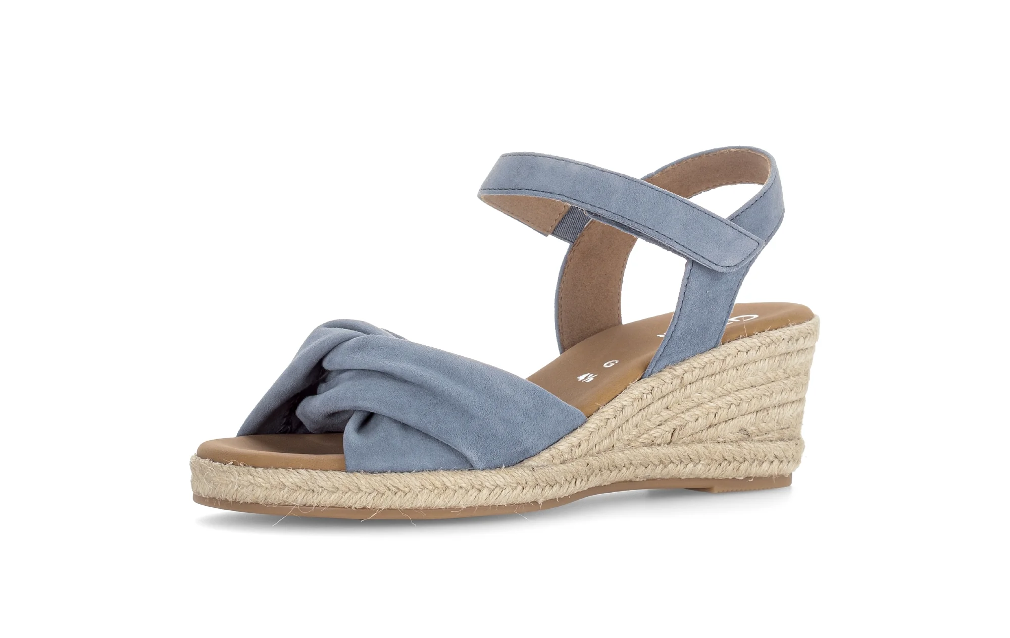 Sandales bleues en velours - Image 6
