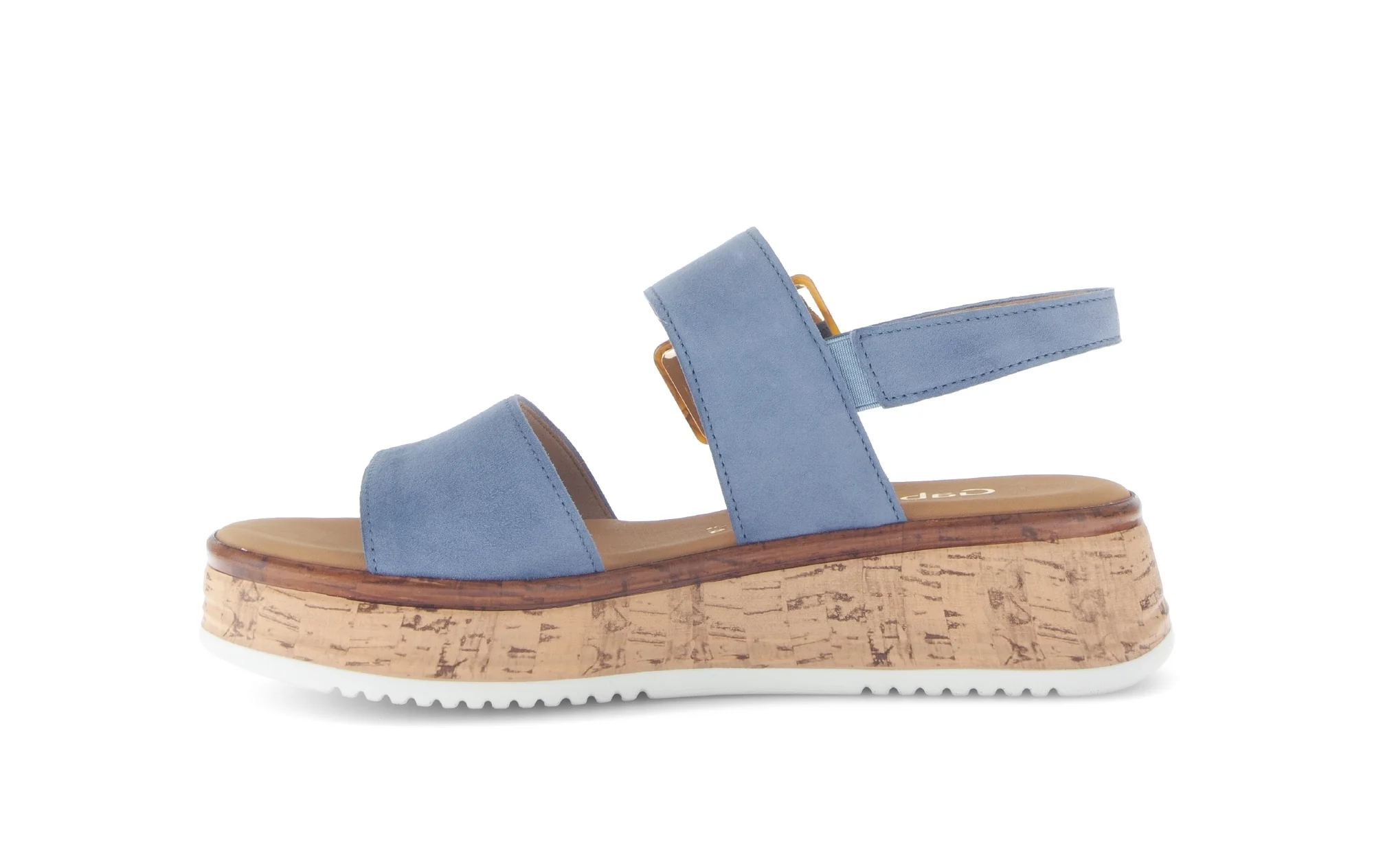 Sandales bleues en velours - Image 2
