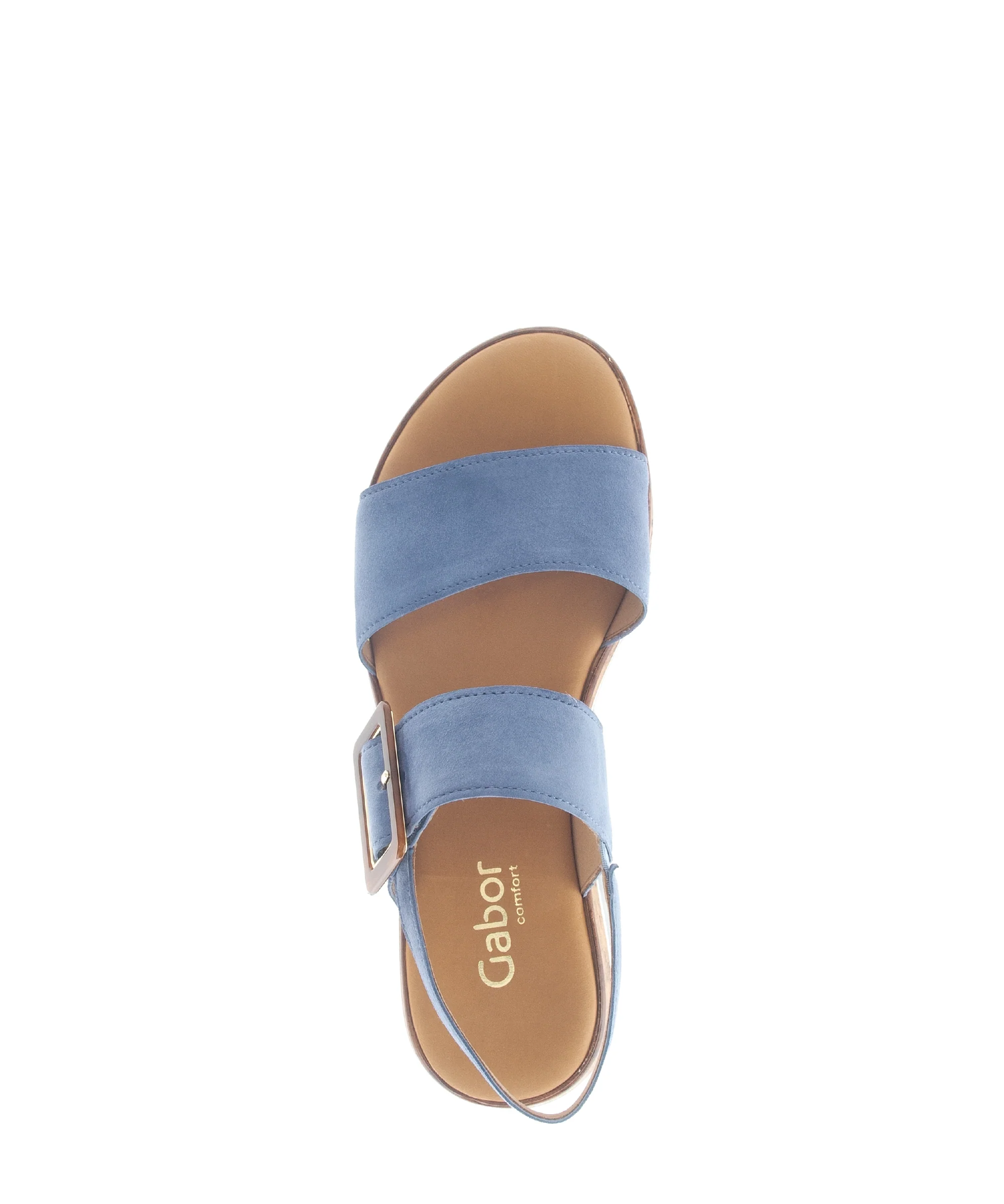 Sandales bleues en velours - Image 3