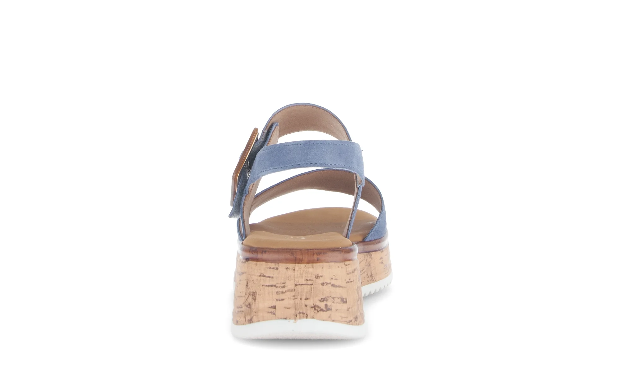 Sandales bleues en velours - Image 4