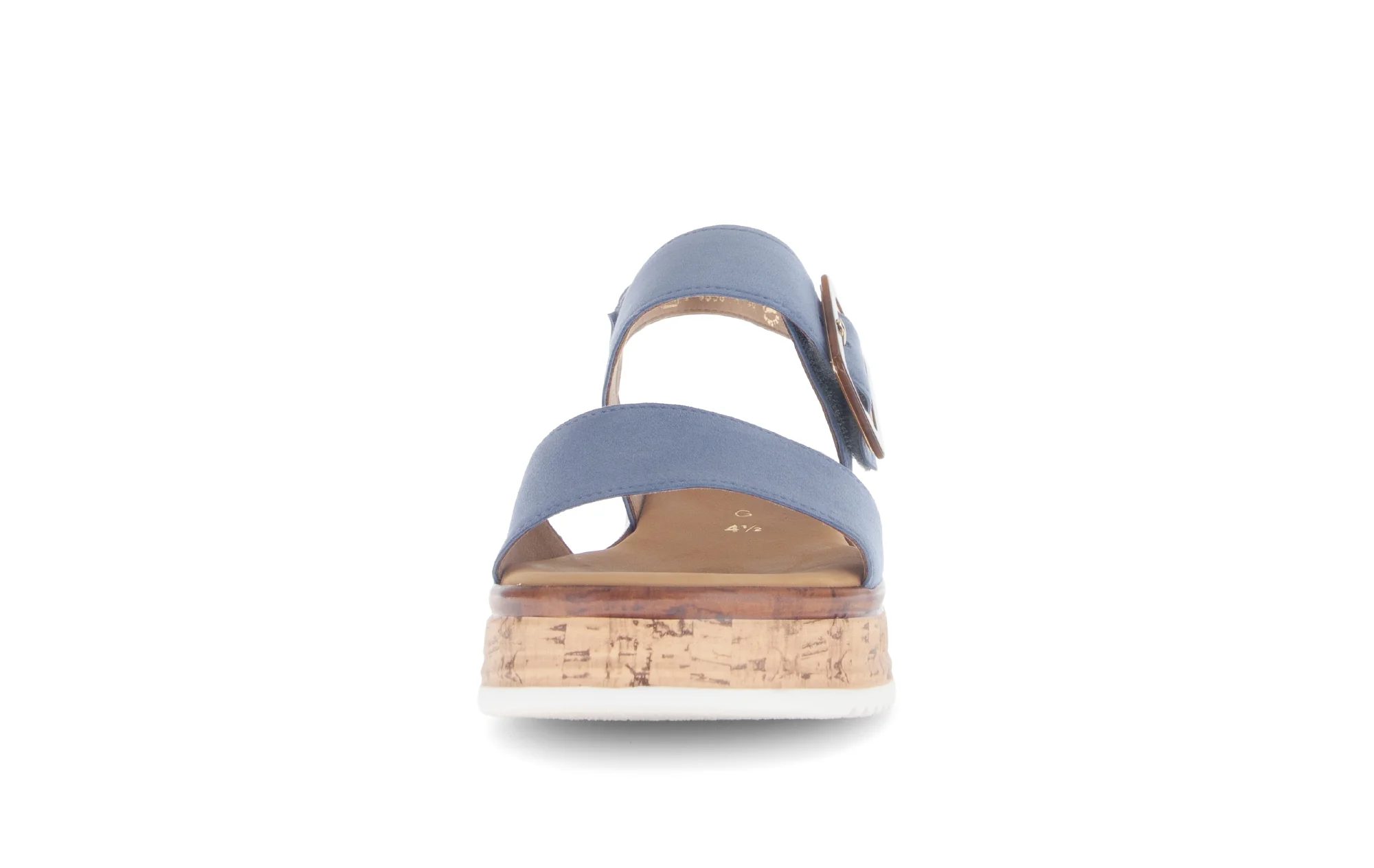 Sandales bleues en velours - Image 5