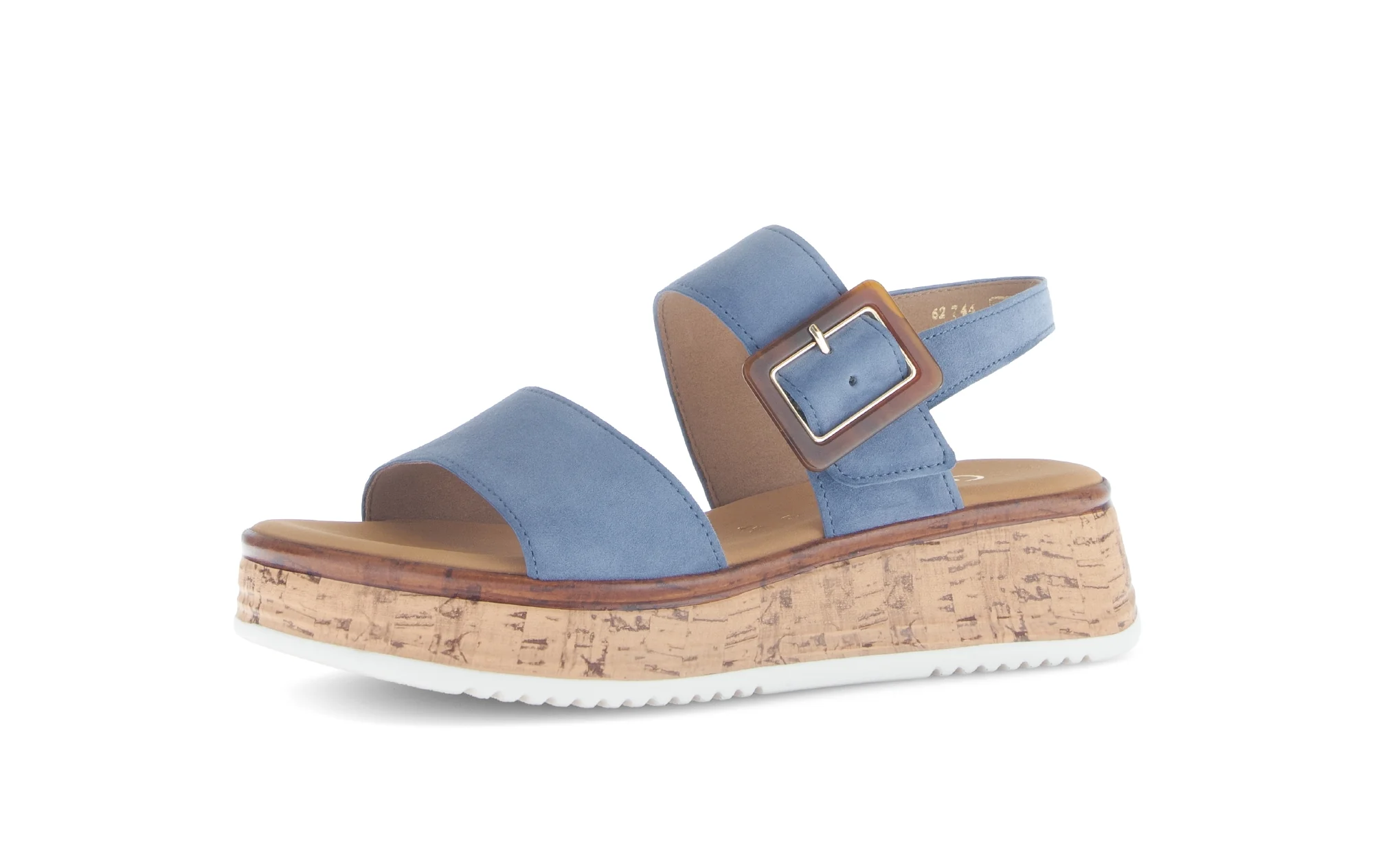Sandales bleues en velours - Image 6