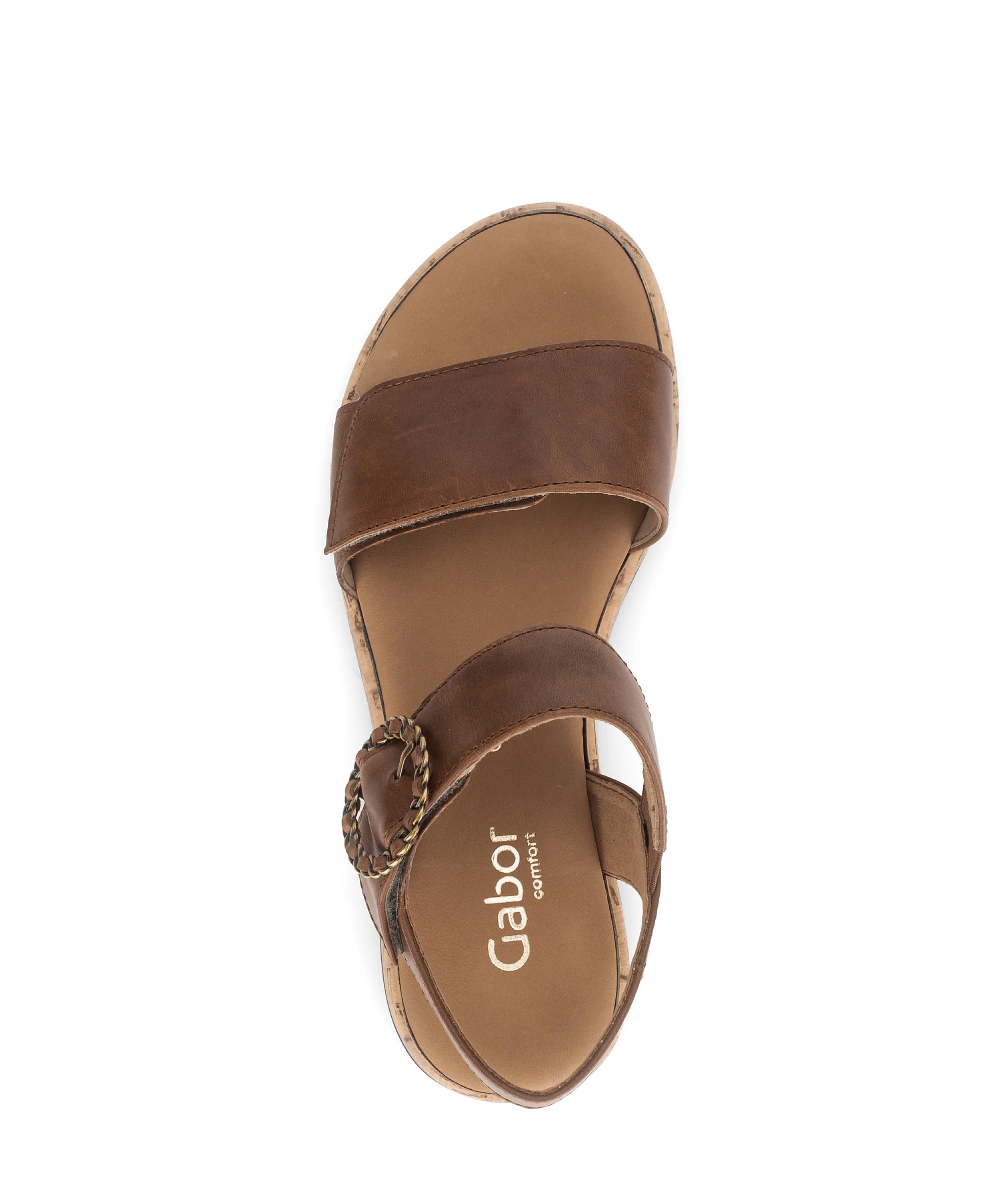 Sandales camel en cuir - Image 3