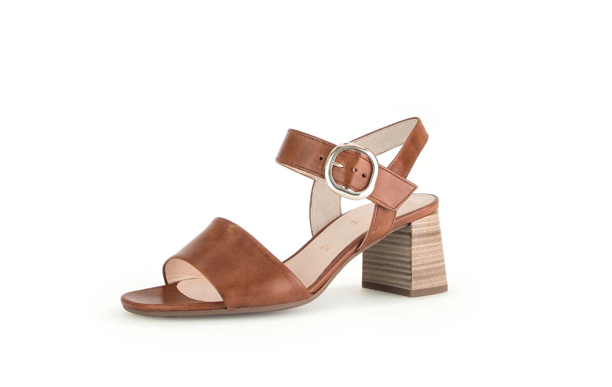 Sandales cognac en cuir - Image 3