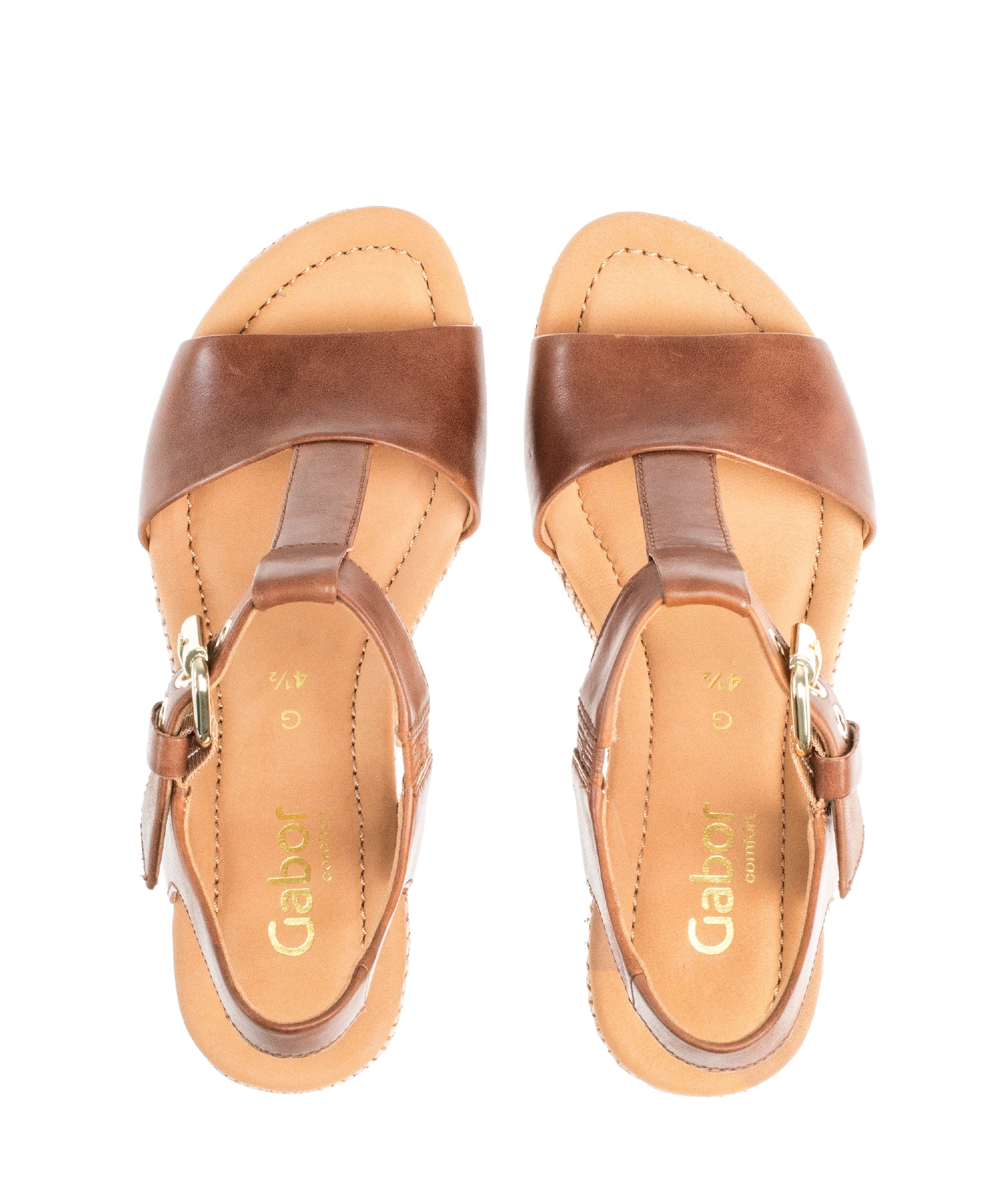 Sandales cognac en cuir - Image 7