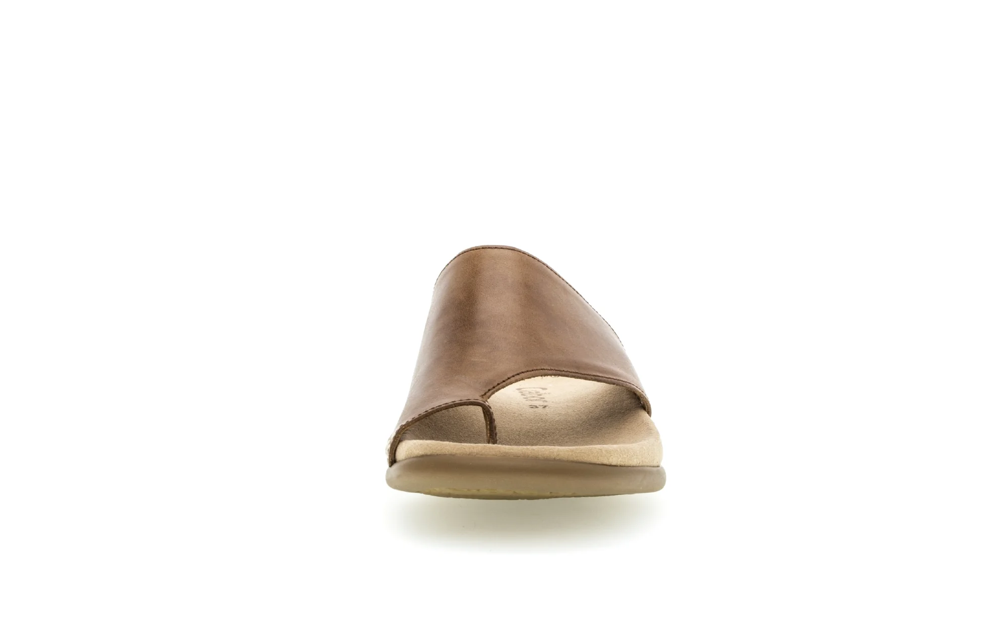 Sandales cognac en cuir lisse - Image 3