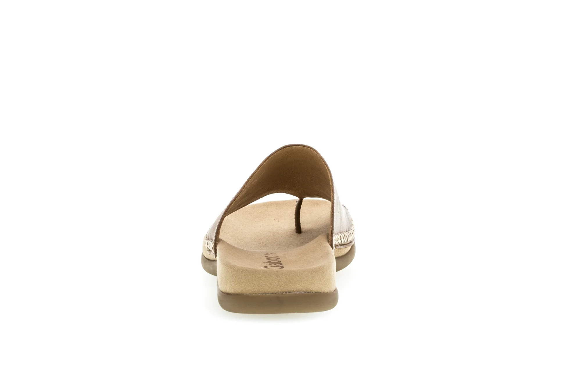 Sandales cognac en cuir lisse - Image 4