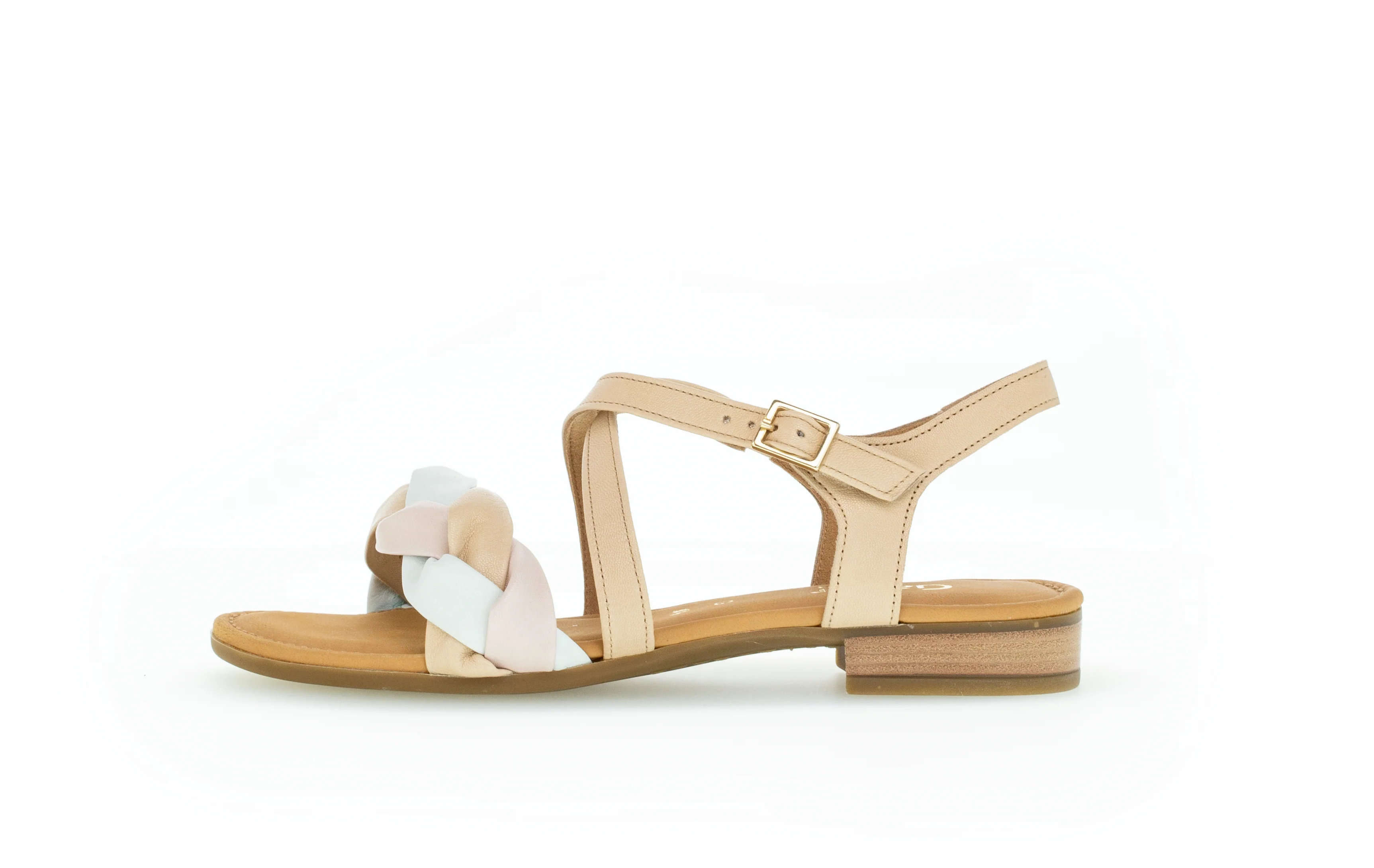 Sandales cognac en cuir lisse - Image 2