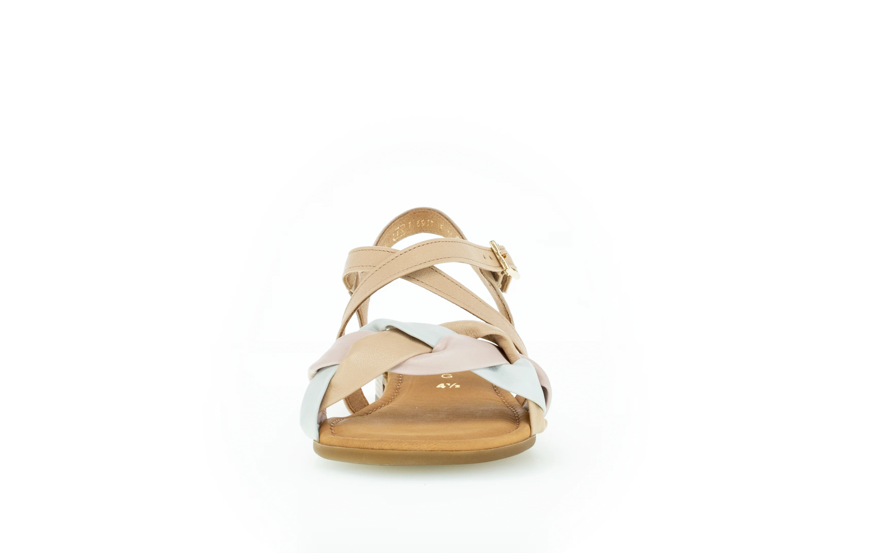 Sandales cognac en cuir lisse - Image 3