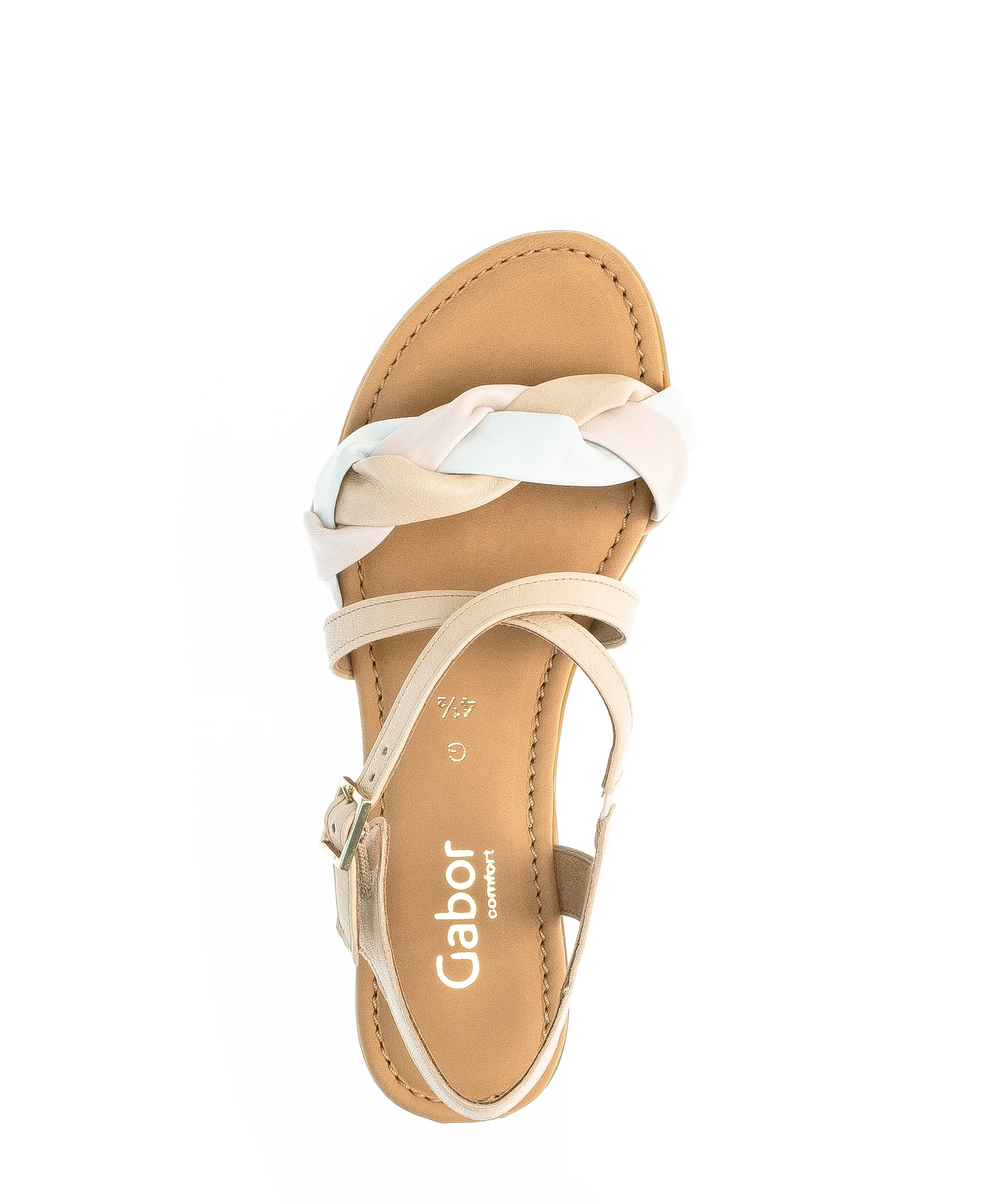 Sandales cognac en cuir lisse - Image 6