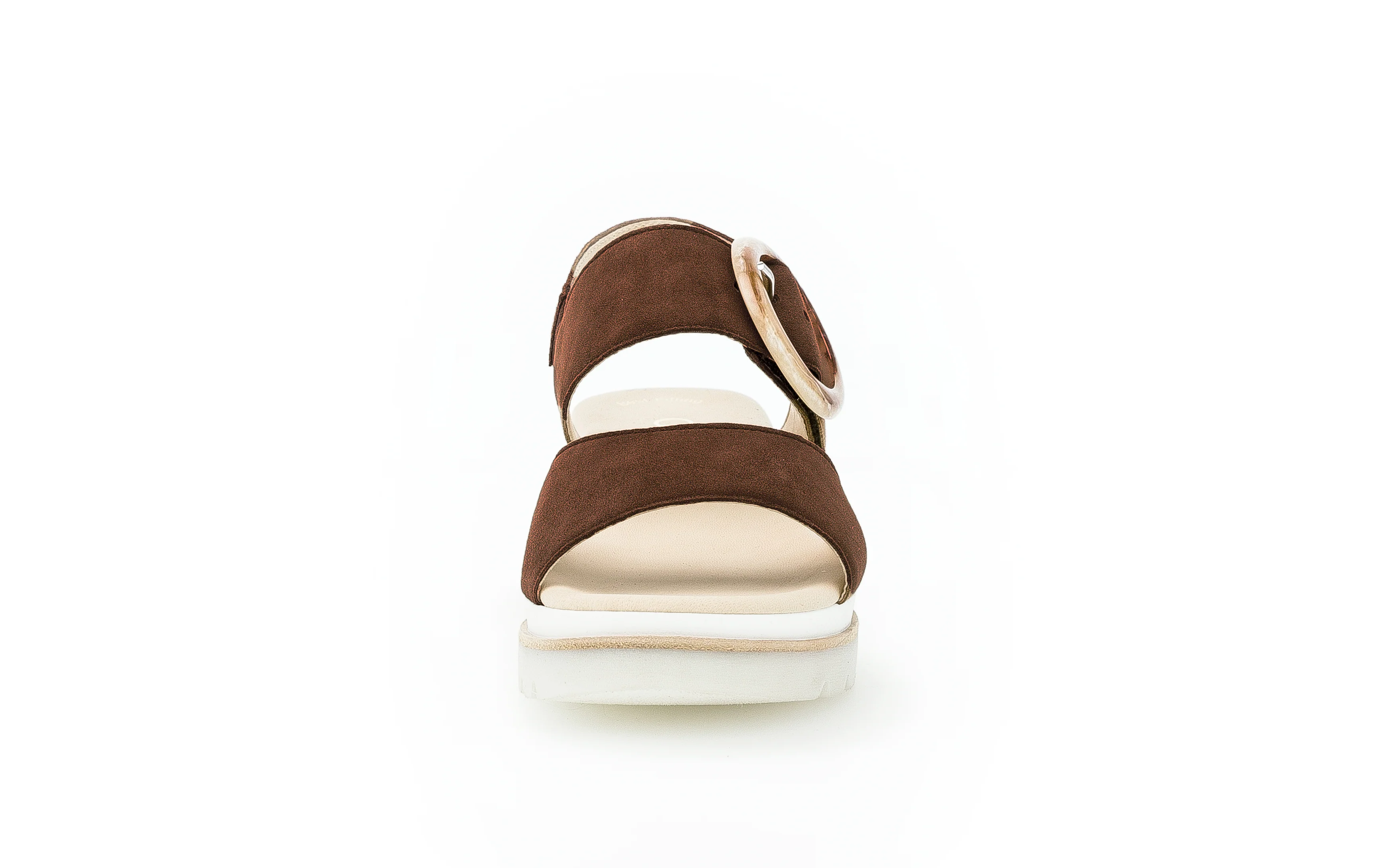 Sandales cognac en suède - Image 3