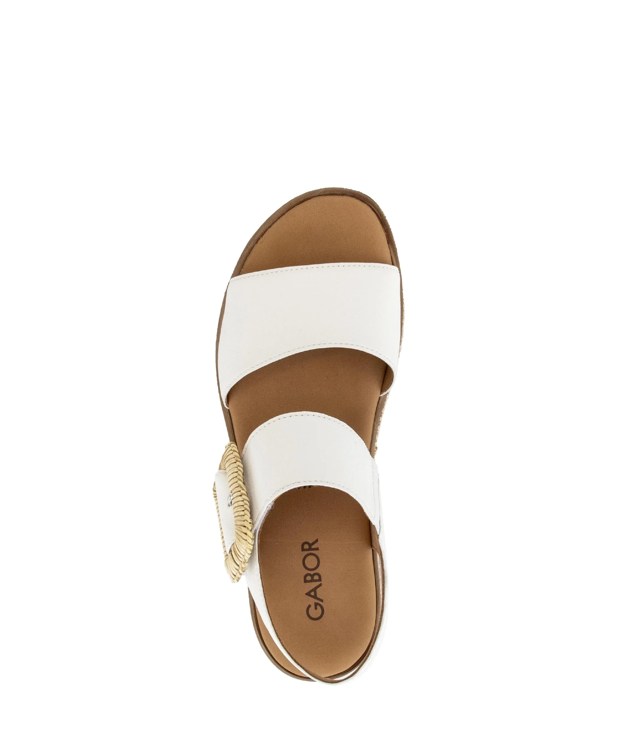Sandales crème en cuir - Image 3