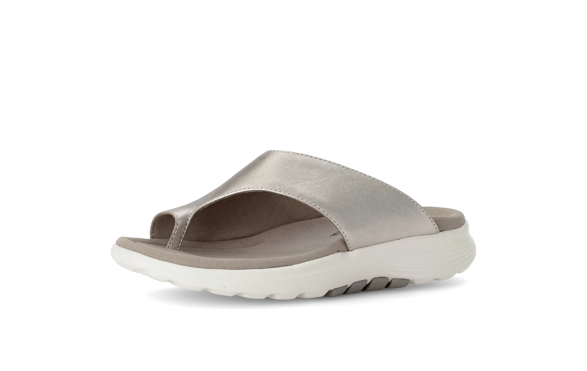 Sandales dorées en cuir - Image 6
