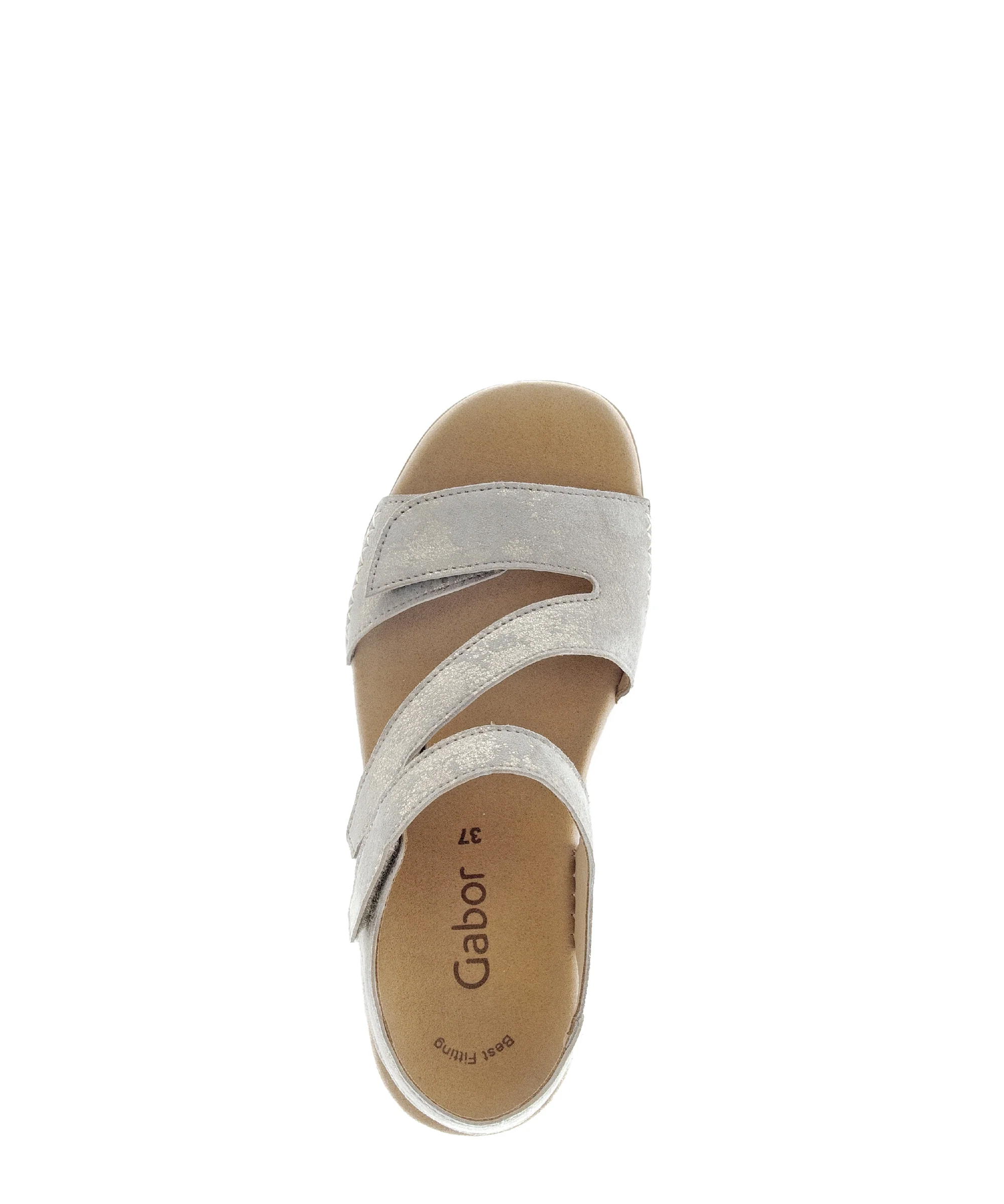 Sandales dorées en nubuck métallisé - Image 3