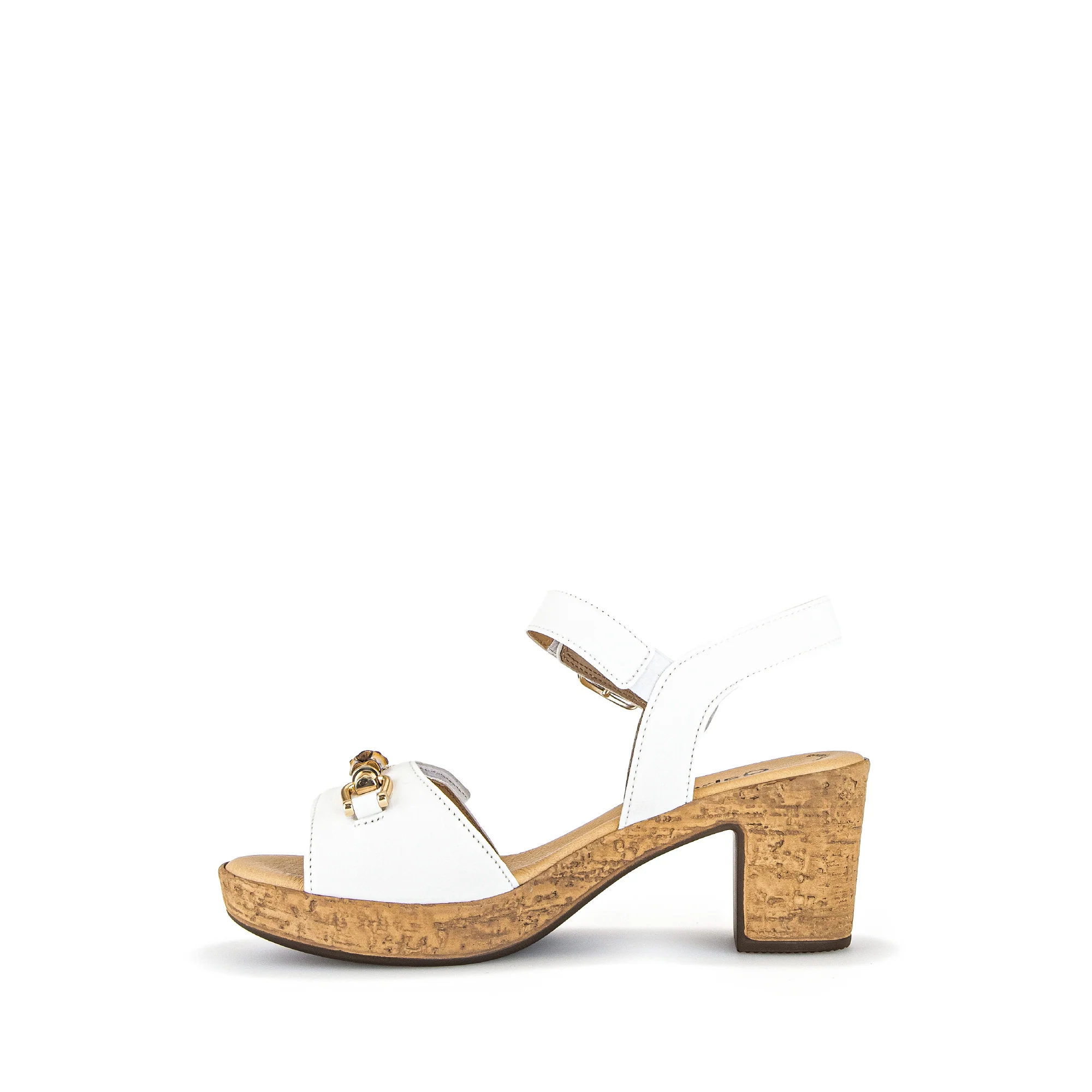 Sandales ecrus en cuir - Image 2