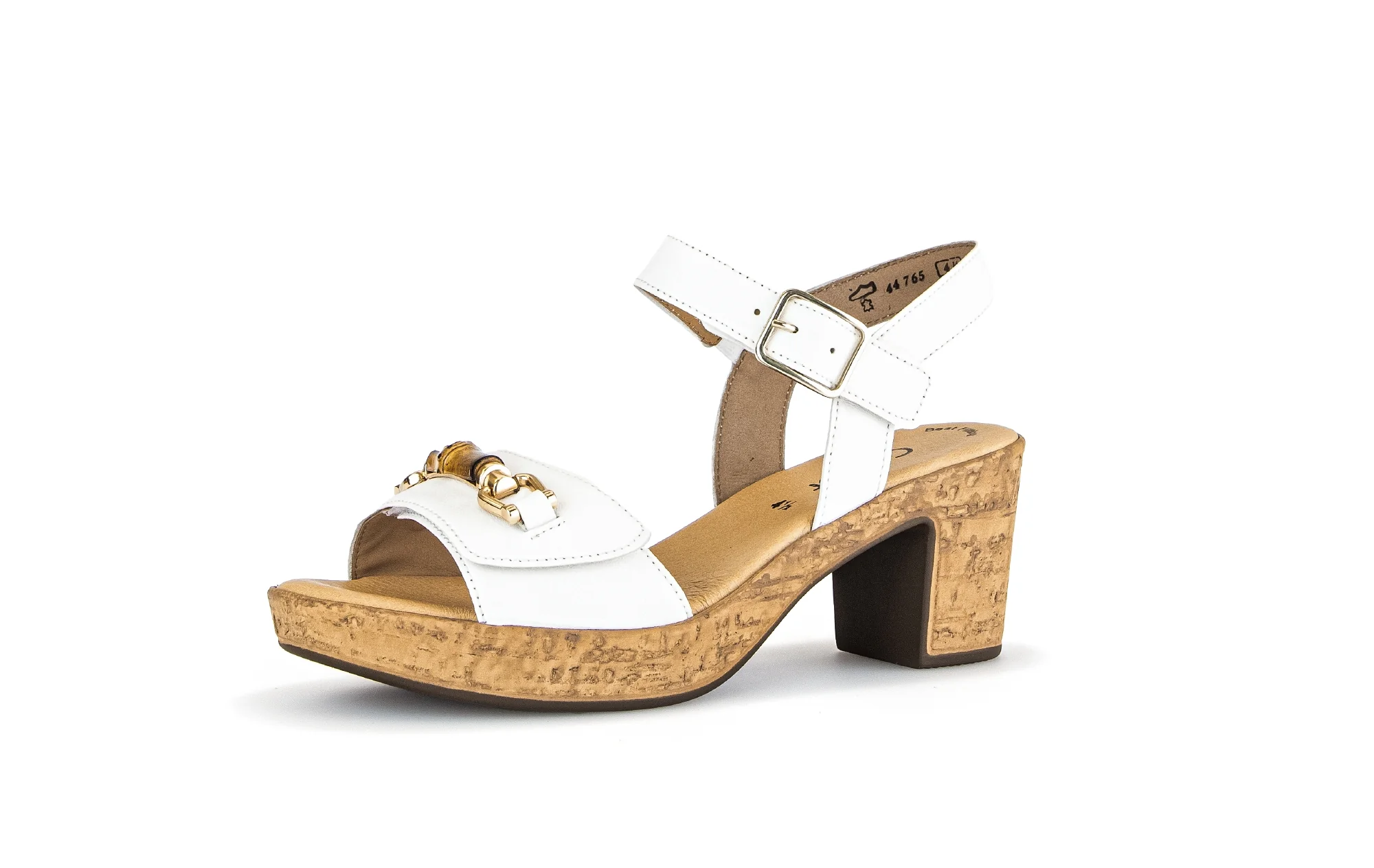 Sandales ecrus en cuir - Image 3
