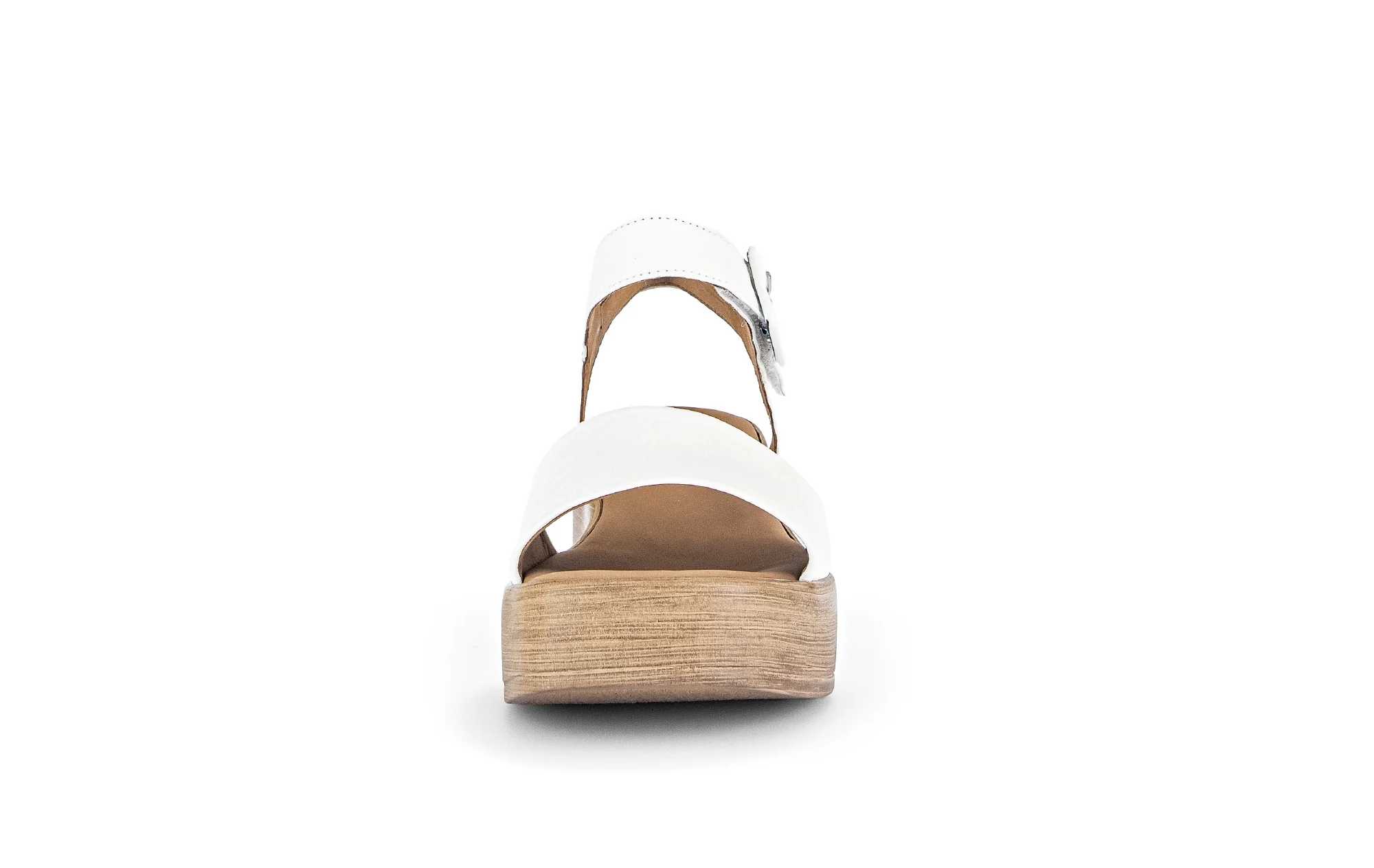 Sandales ecrus en cuir - Image 4