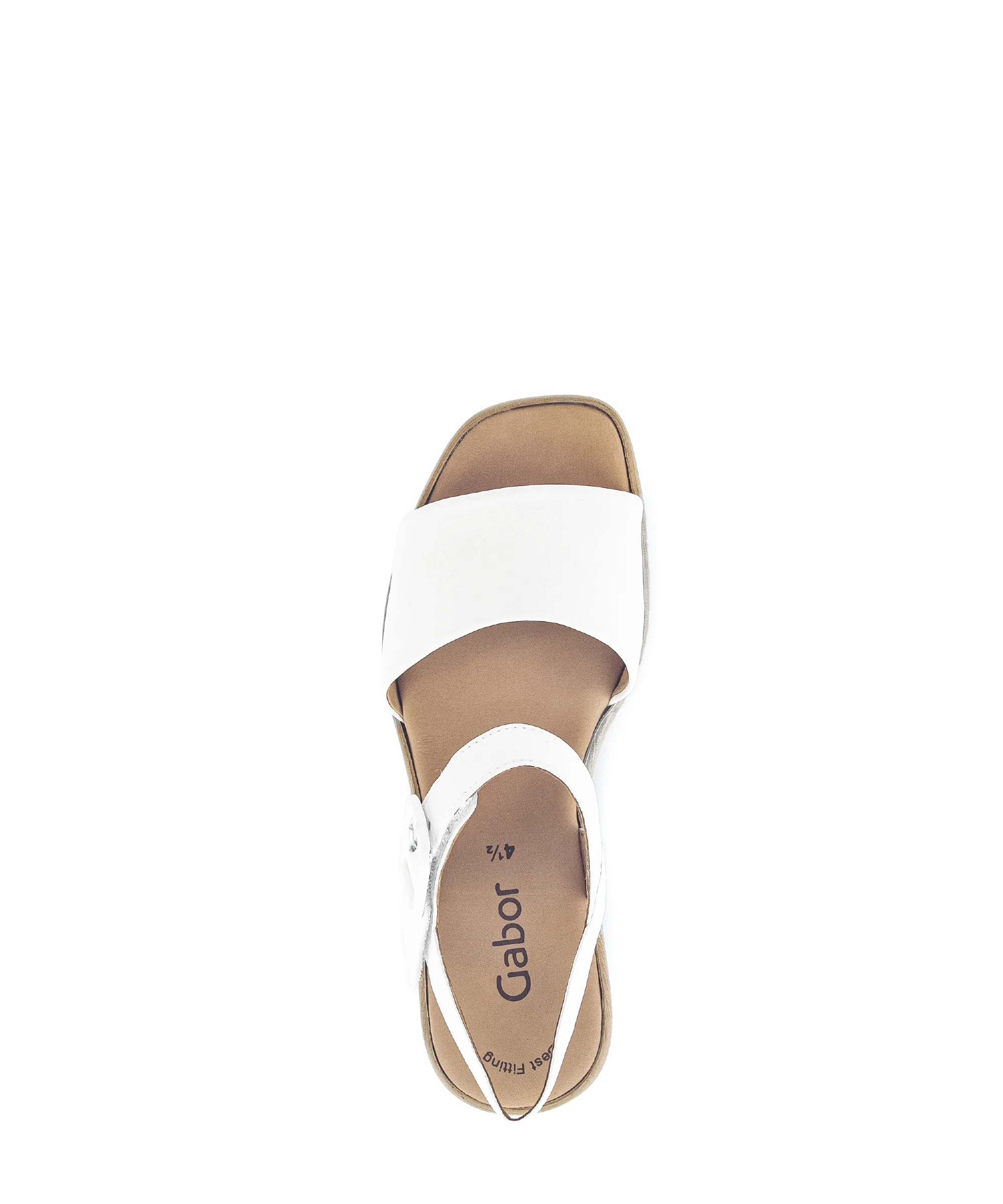 Sandales ecrus en cuir - Image 5