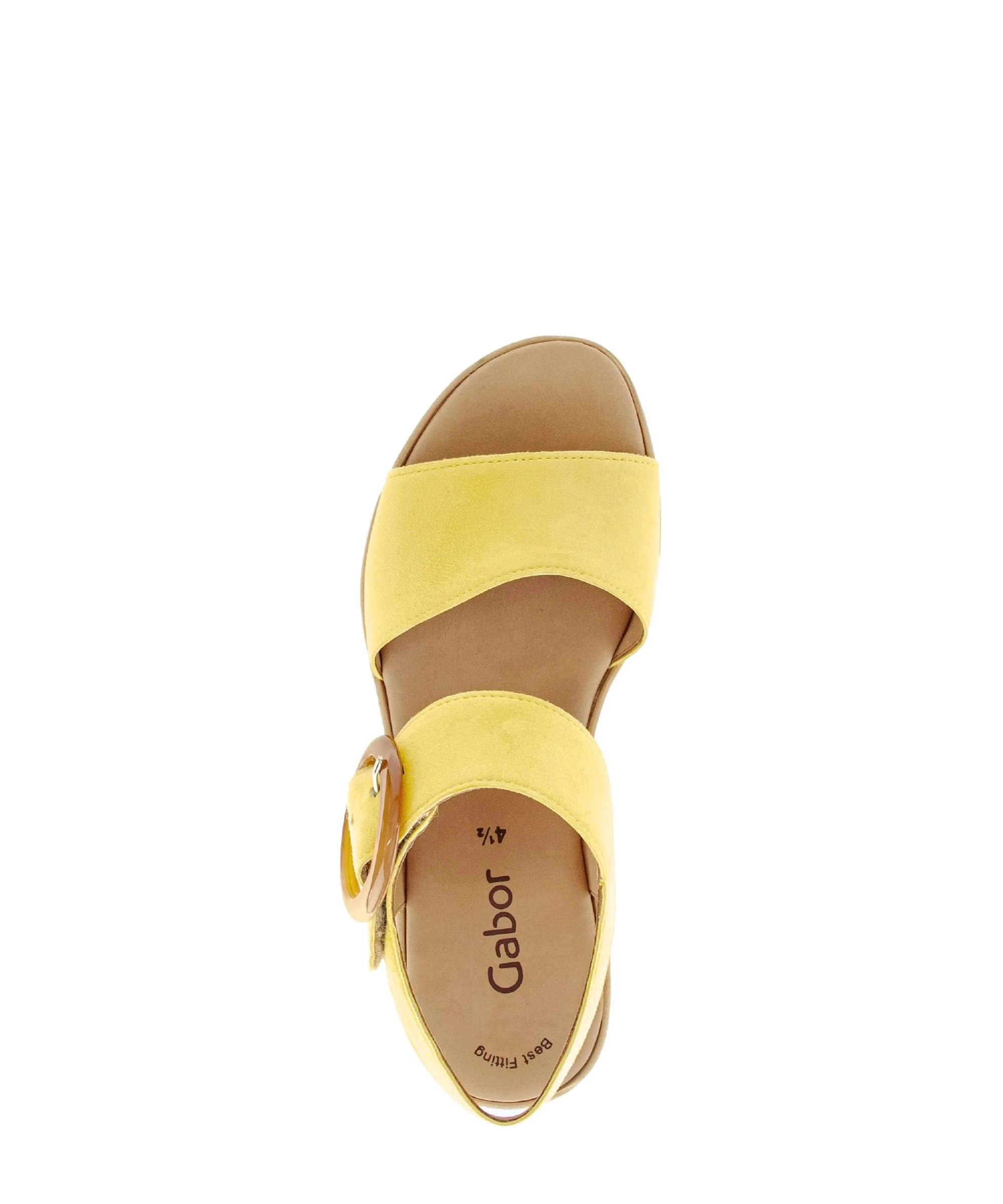 Sandales jaunes en nubuck - Image 3