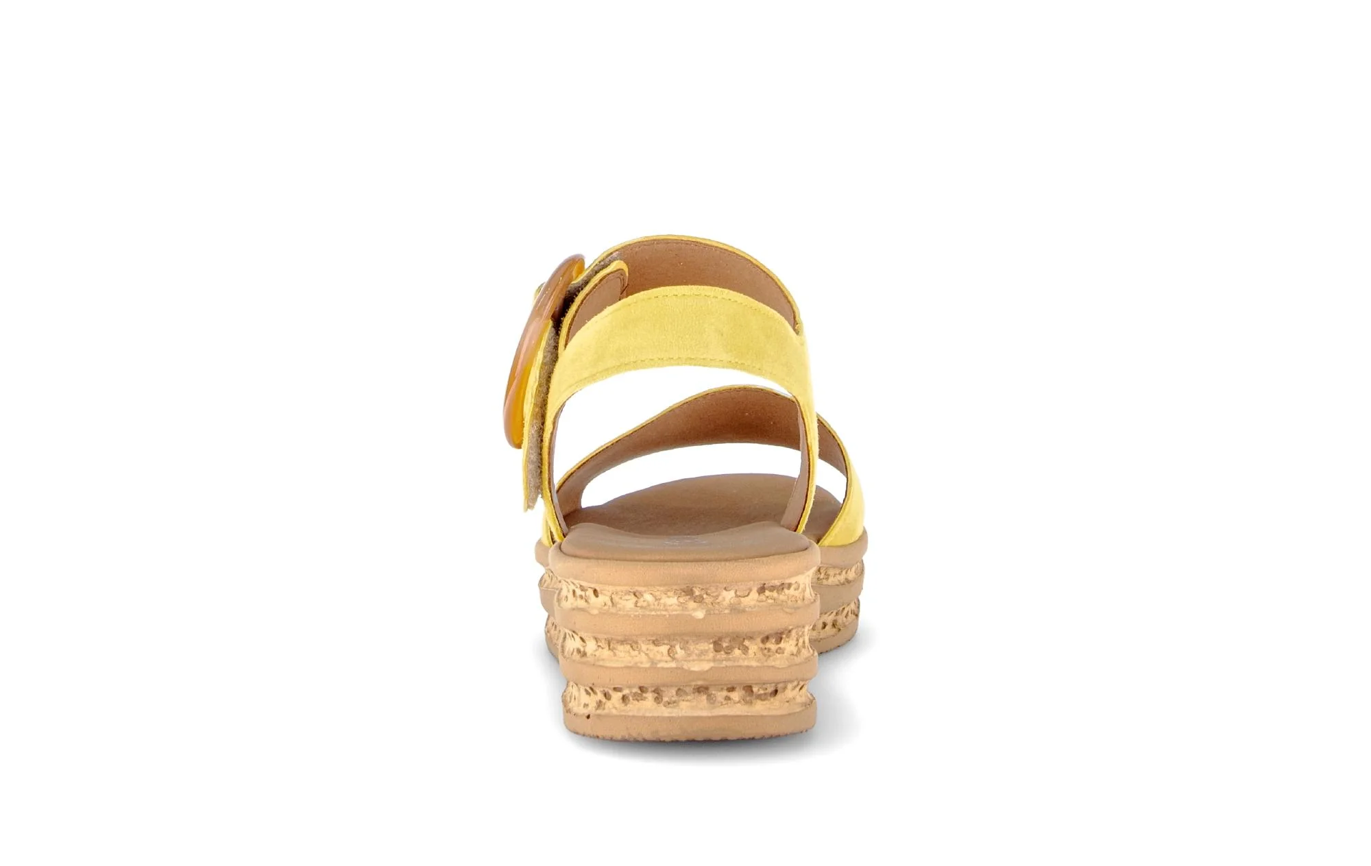 Sandales jaunes en nubuck - Image 4