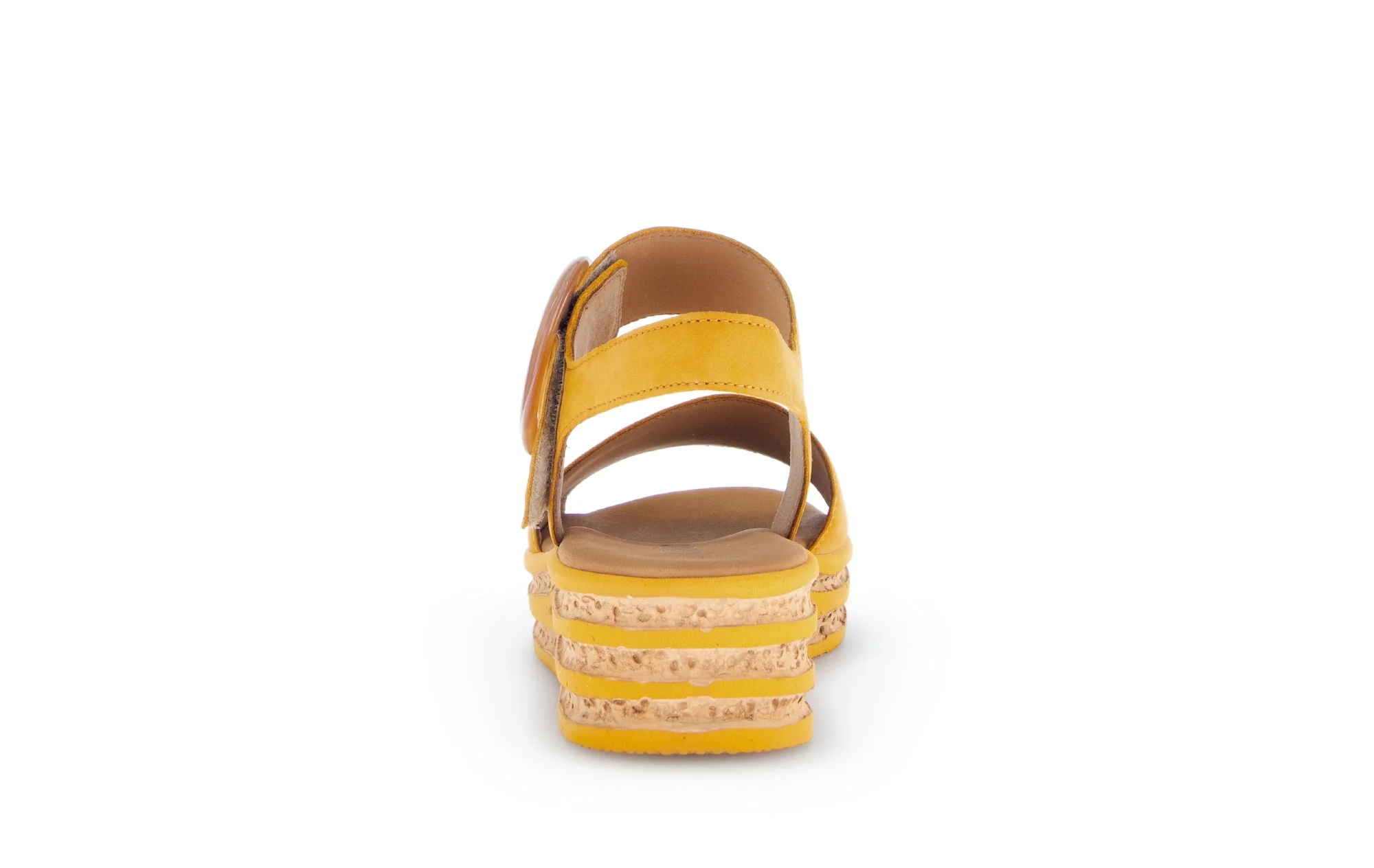 Sandales jaunes en cuir nubuck - Image 4
